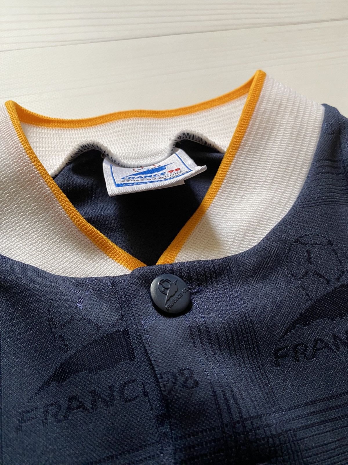Vintage Vintage France 98 1994 World Cup football soccer jersey Size US M / EU 48-50 / 2 - 8 Thumbnail