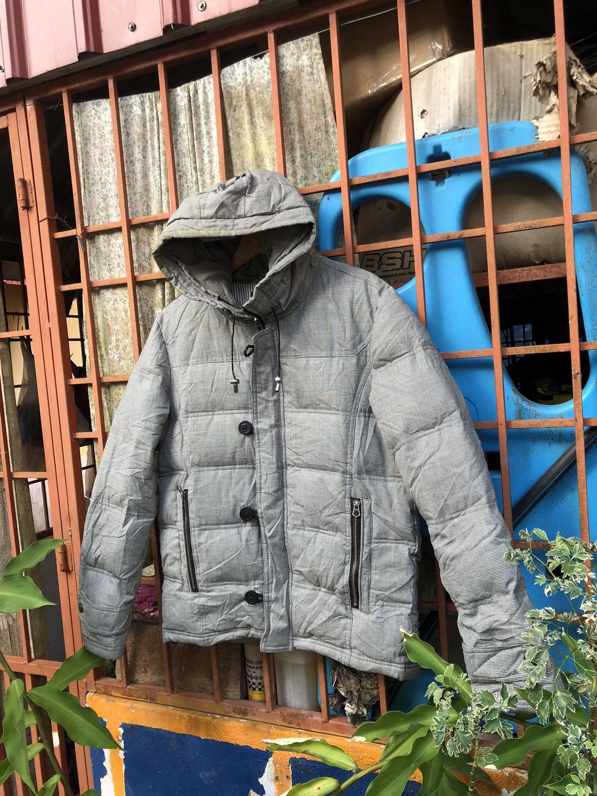 Japanese Brand Men’s Bigi Puffer Jacket Hoodie Size US M / EU 48-50 / 2 - 2 Thumbnail