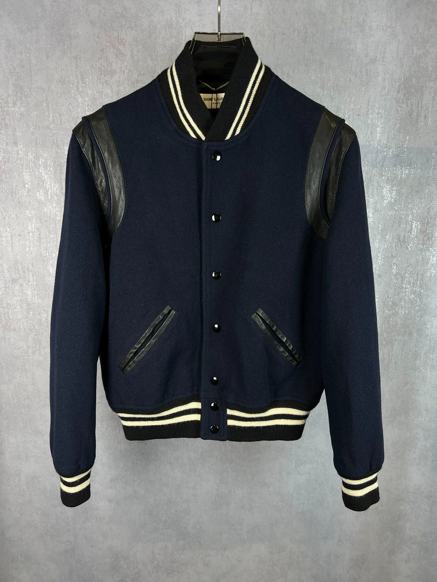 Saint Laurent Paris Saint Laurent Paris Classic baseball jacket Size US S / EU 44-46 / 1 - 1 Thumbnail