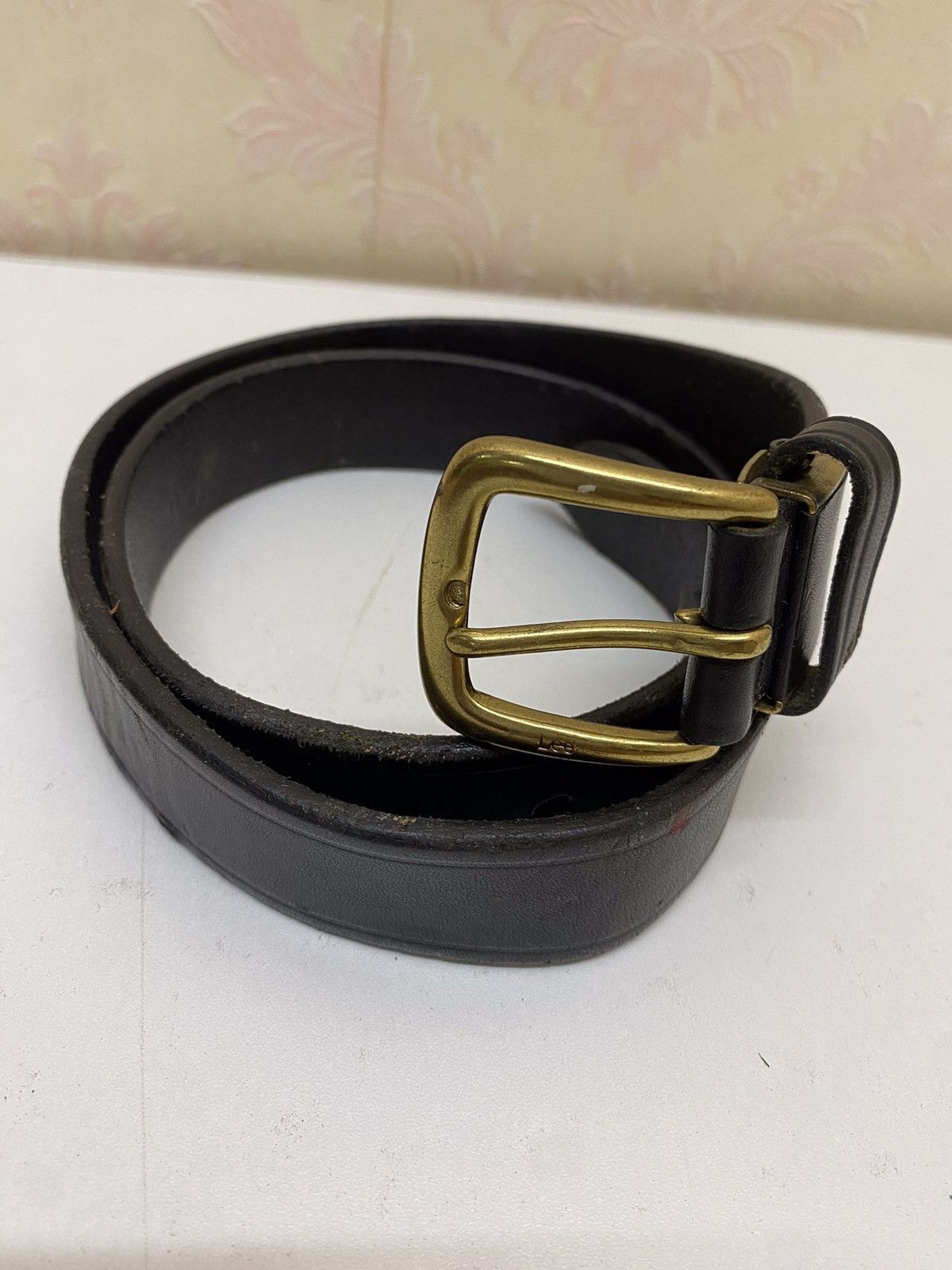 Leather × Lee Lee Leather Buckle Belt Size ONE SIZE - 1 Thumbnail