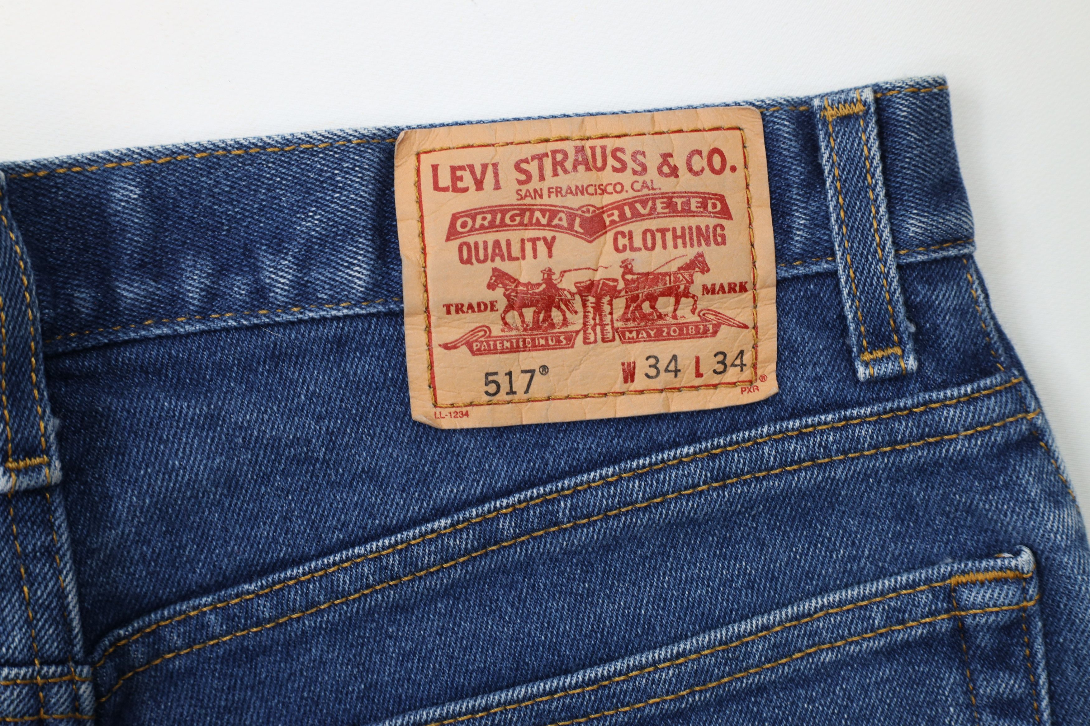 Levi's × Vintage Vintage Y2K 2002 Levis 517 Flared Bootcut Denim Jeans Size US 34 / EU 50 - 15 Thumbnail