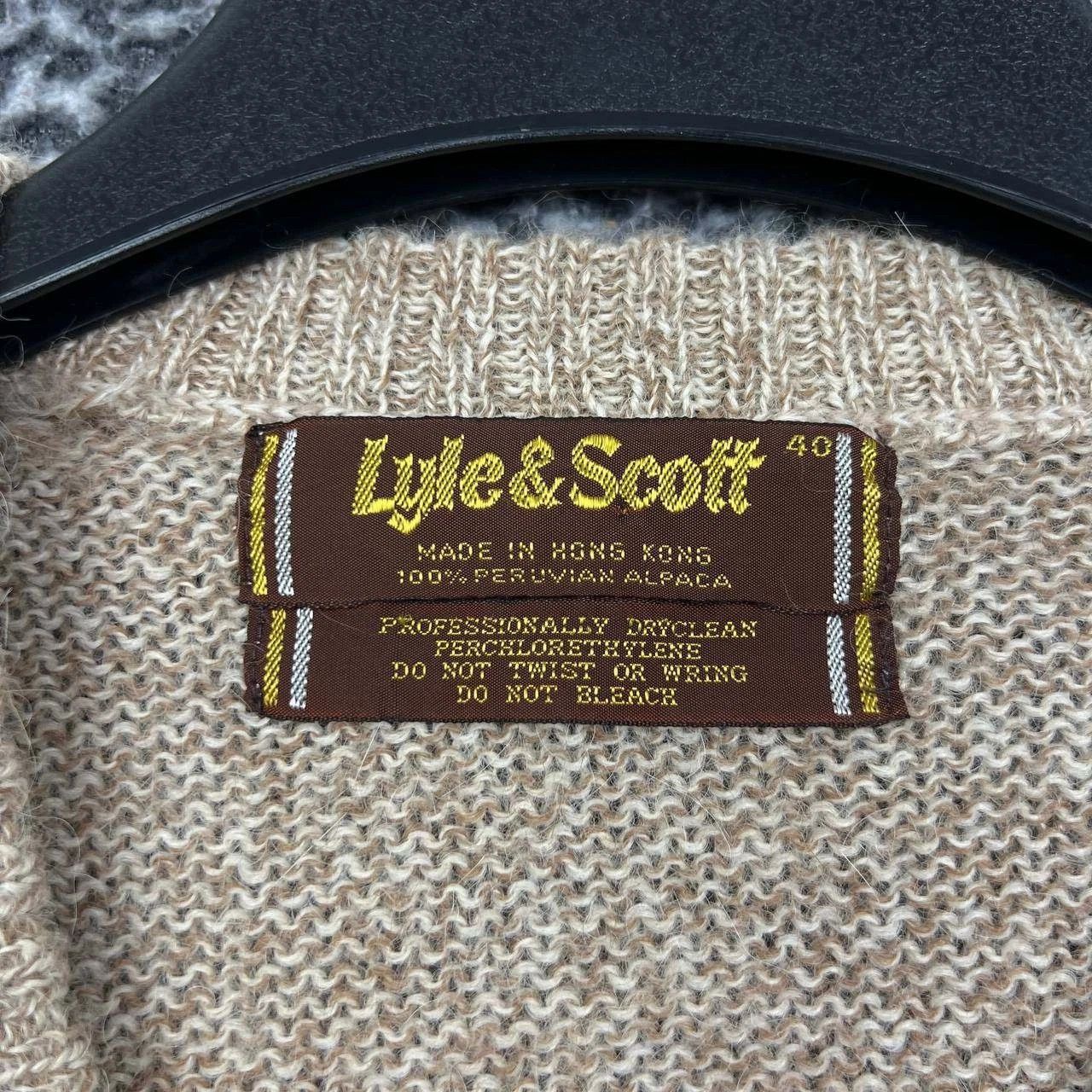 Lyle & Scott Vintage Lyle & Scott Sweater 40 Argyle Peruvian Alpaca Size US M / EU 48-50 / 2 - 7 Thumbnail
