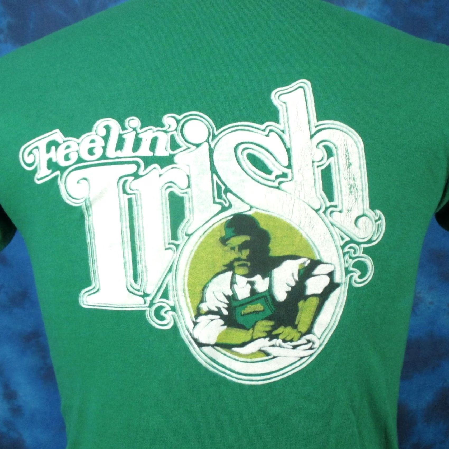 Vintage VINTAGE MALONE’S BAR T-Shirt 80s Irish Georgia St. Patrick's Day XS Green Mens 1970s-1990s irish single stitch Size US XS / EU 42 / 0 - 6 Thumbnail