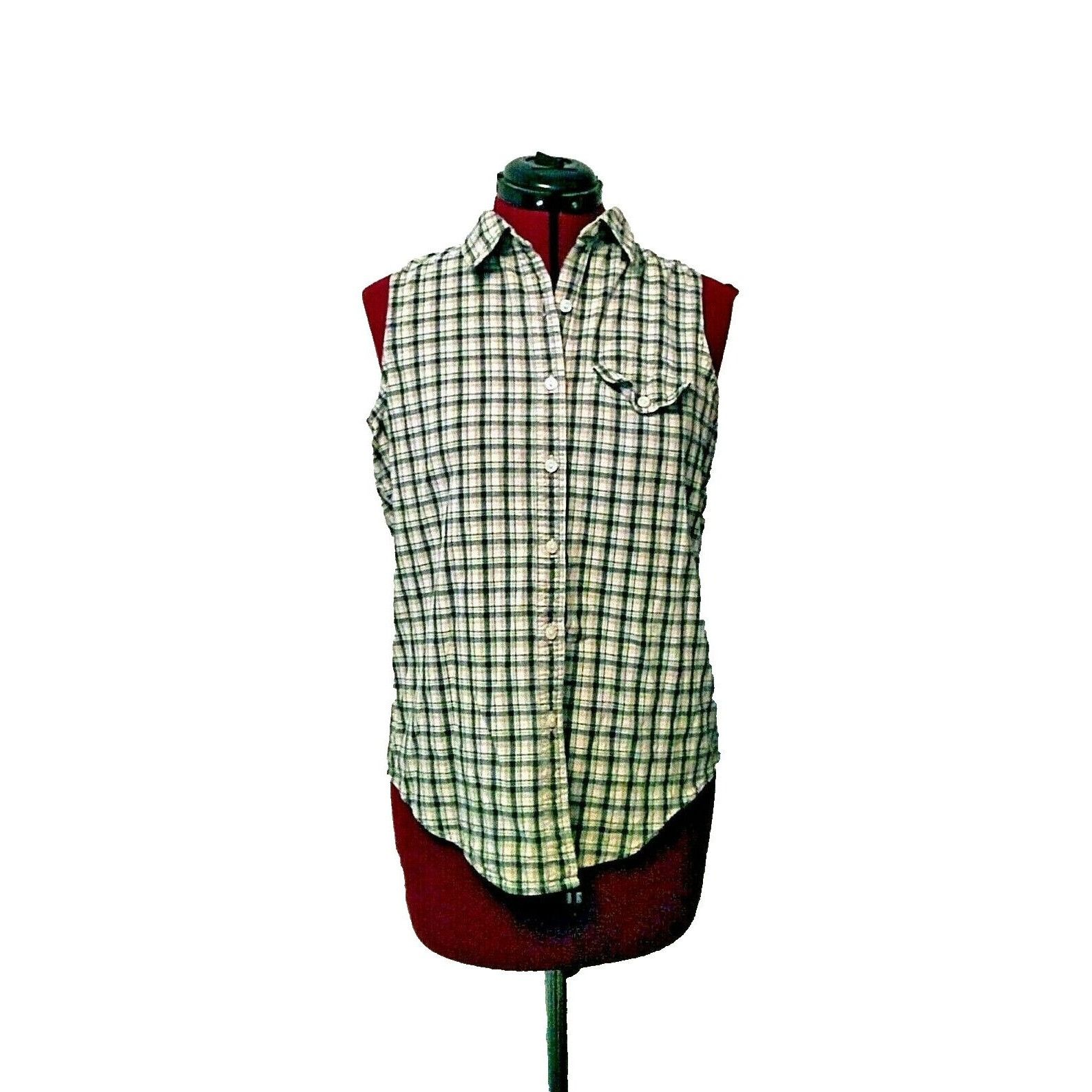 Abercrombie & Fitch Abercrombie & Fitch Shirt Multicolor Women Size Medium Butto Size M / US 6-8 / IT 42-44 - 1 Thumbnail