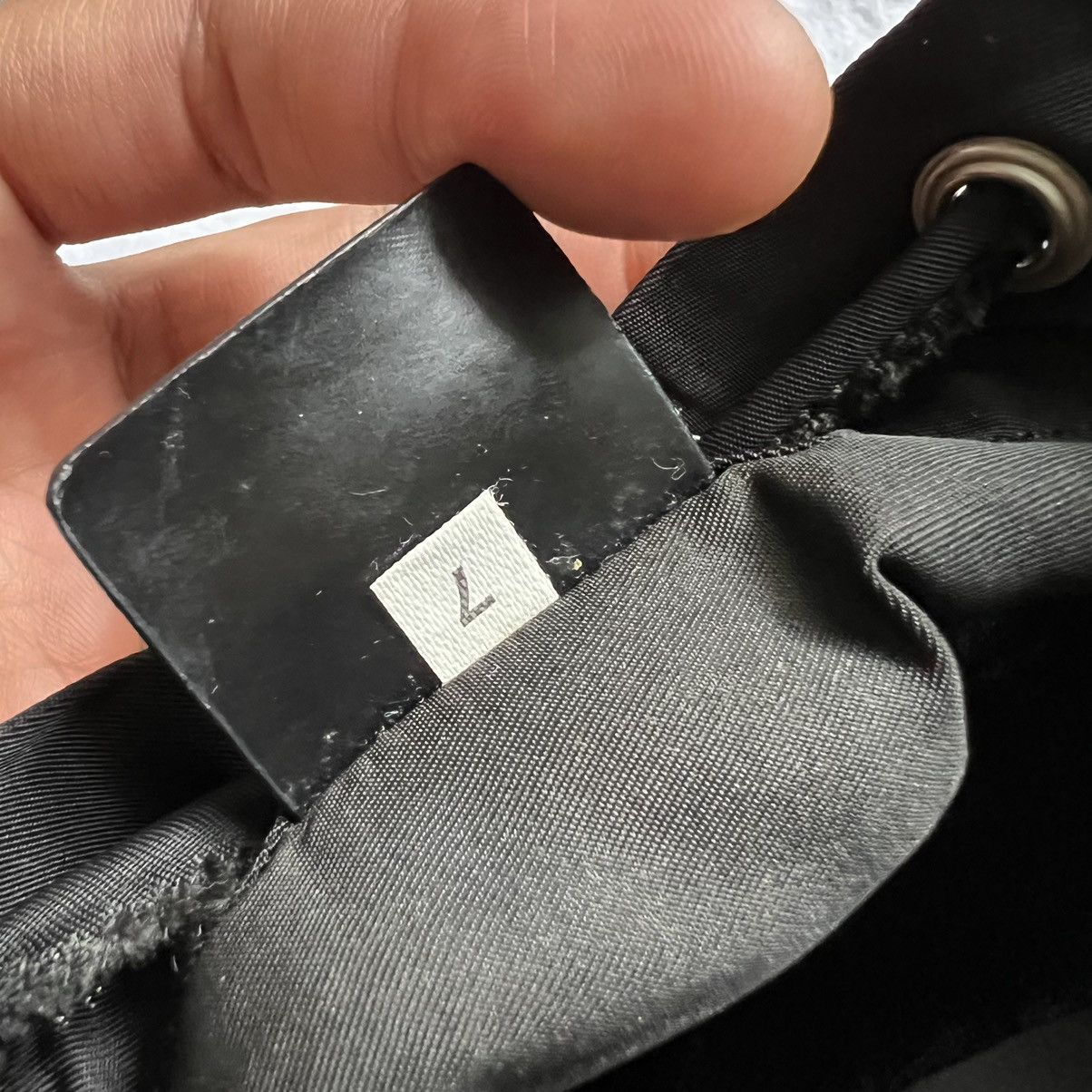 Prada Prada Black Tessuto Nylon Drawstring Pouch Size ONE SIZE - 12 Thumbnail