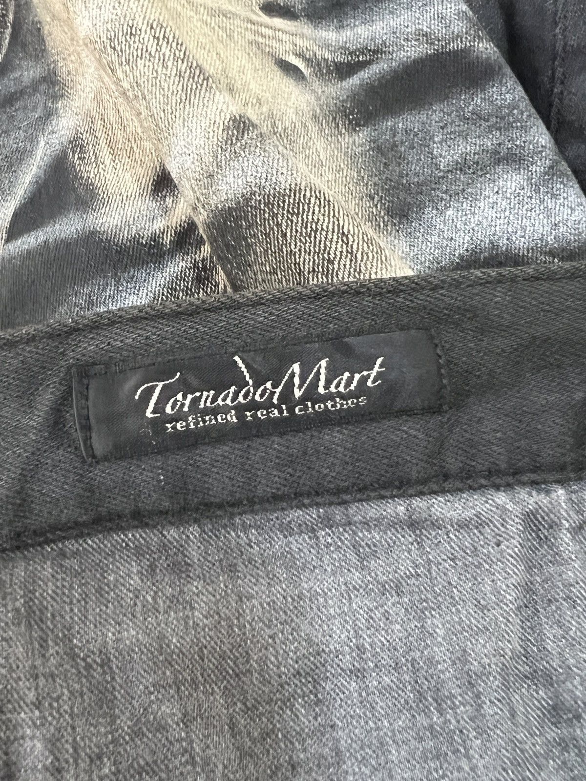 Tornado Mart Tornado Mart Acid Wash Claw Mark Slim Flare Denim Size US 31 - 11 Thumbnail