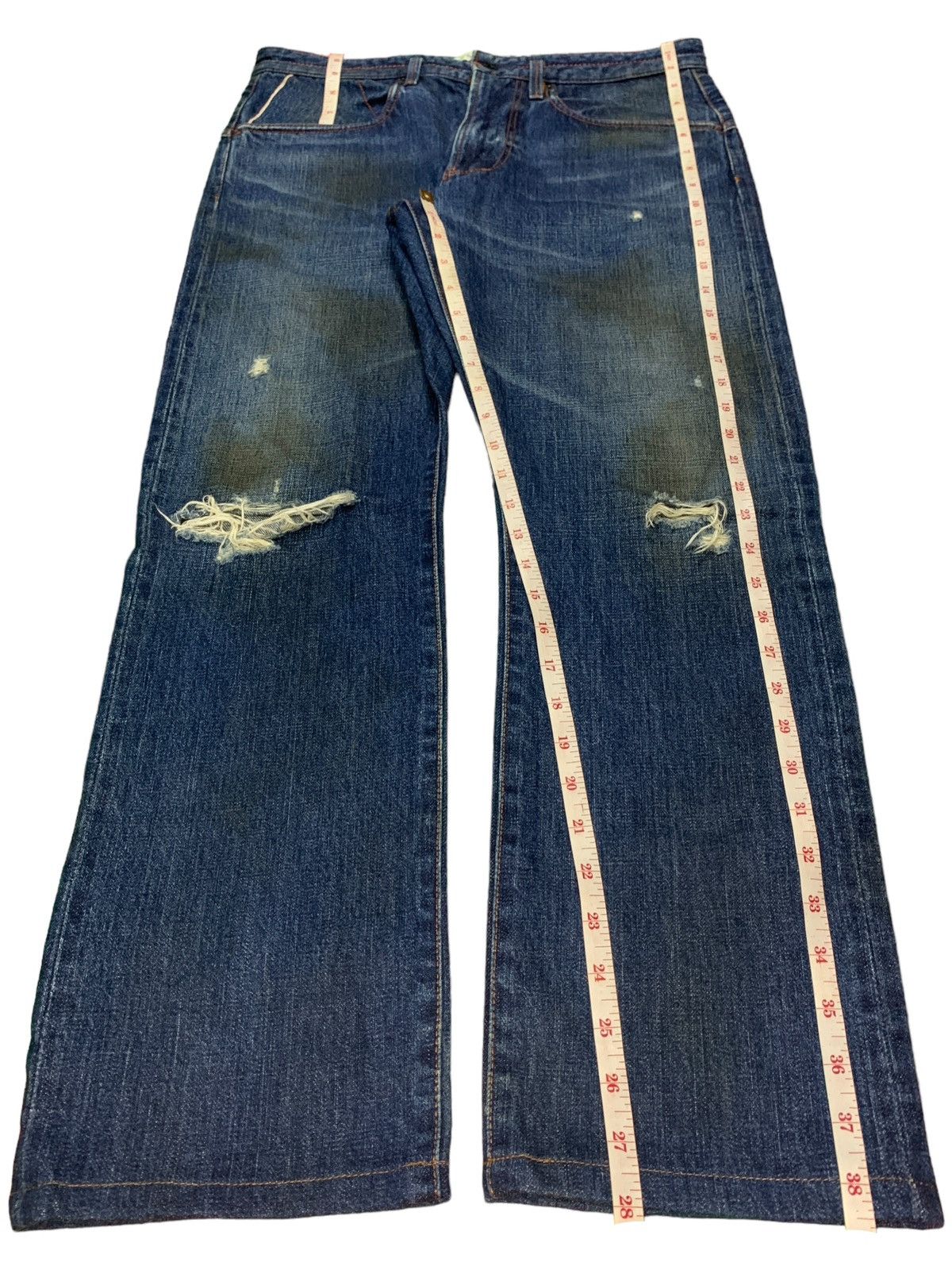 Japanese Brand × KIJIMA TAKAYUKI × Nonnative SALES🔥Vintage Japanese Selvedge Mud Wash Loose Jeans Size US 34 / EU 50 - 14 Thumbnail