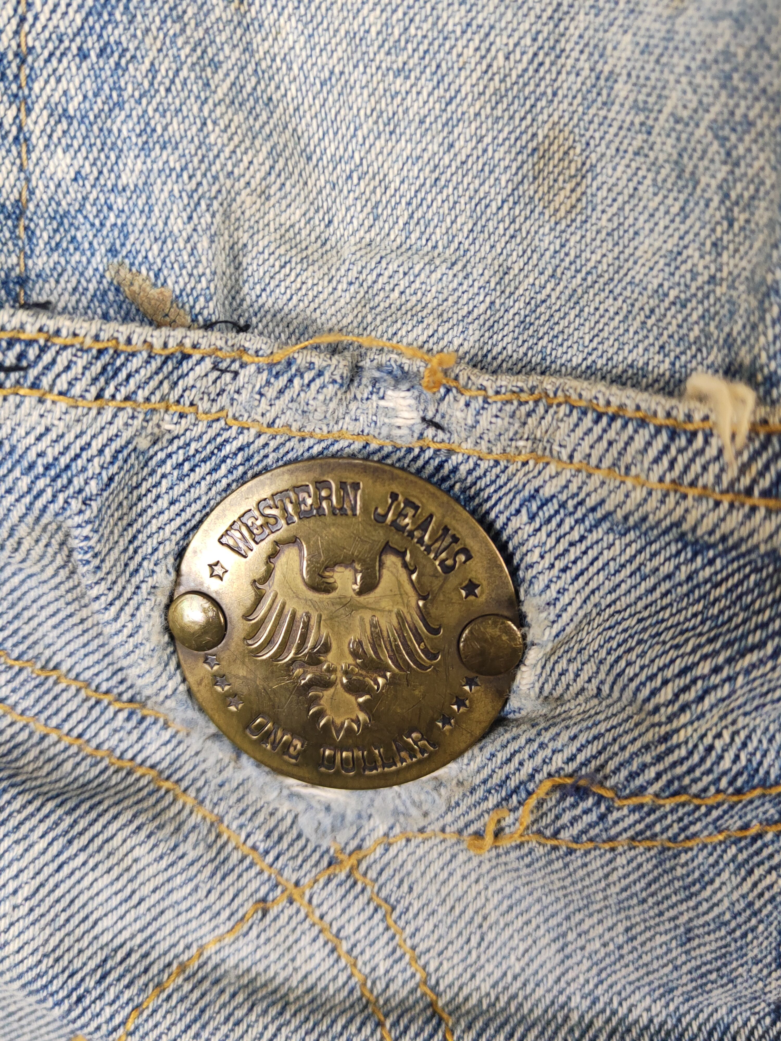 Japanese Brand Japanese Brand Blue Distressed Ripped Jeans #W1707 Size US 28 / EU 44 - 5 Thumbnail