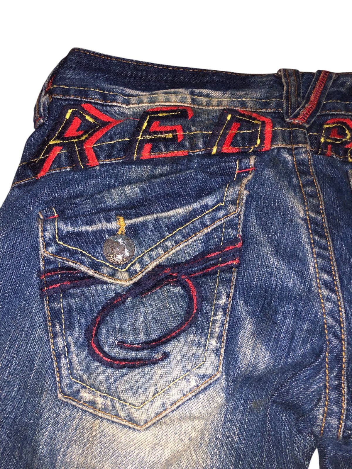 Designer × Japanese Brand × Vintage Vintage Japanese Brand Red Pepper Denim Jeans Size US 30 / EU 46 - 9 Thumbnail