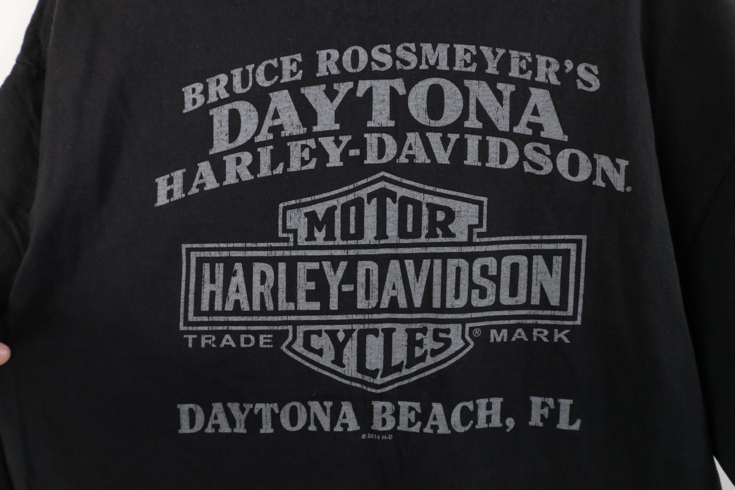Harley Davidson Vintage Y2K Harley Davidson Big Logo Skull T-Shirt Black Size US XL / EU 56 / 4 - 14 Thumbnail