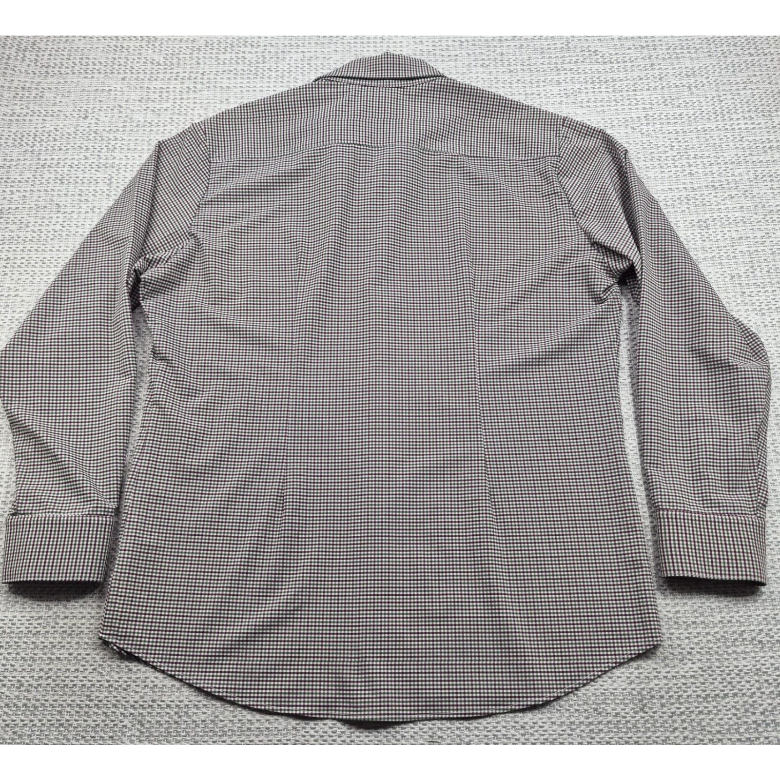 Mizzen+Main Mizzen+Main Button Up Shirt Mens XL Gingham Trim Fit Stretch Dress USA Made Size 46R - 6 Thumbnail