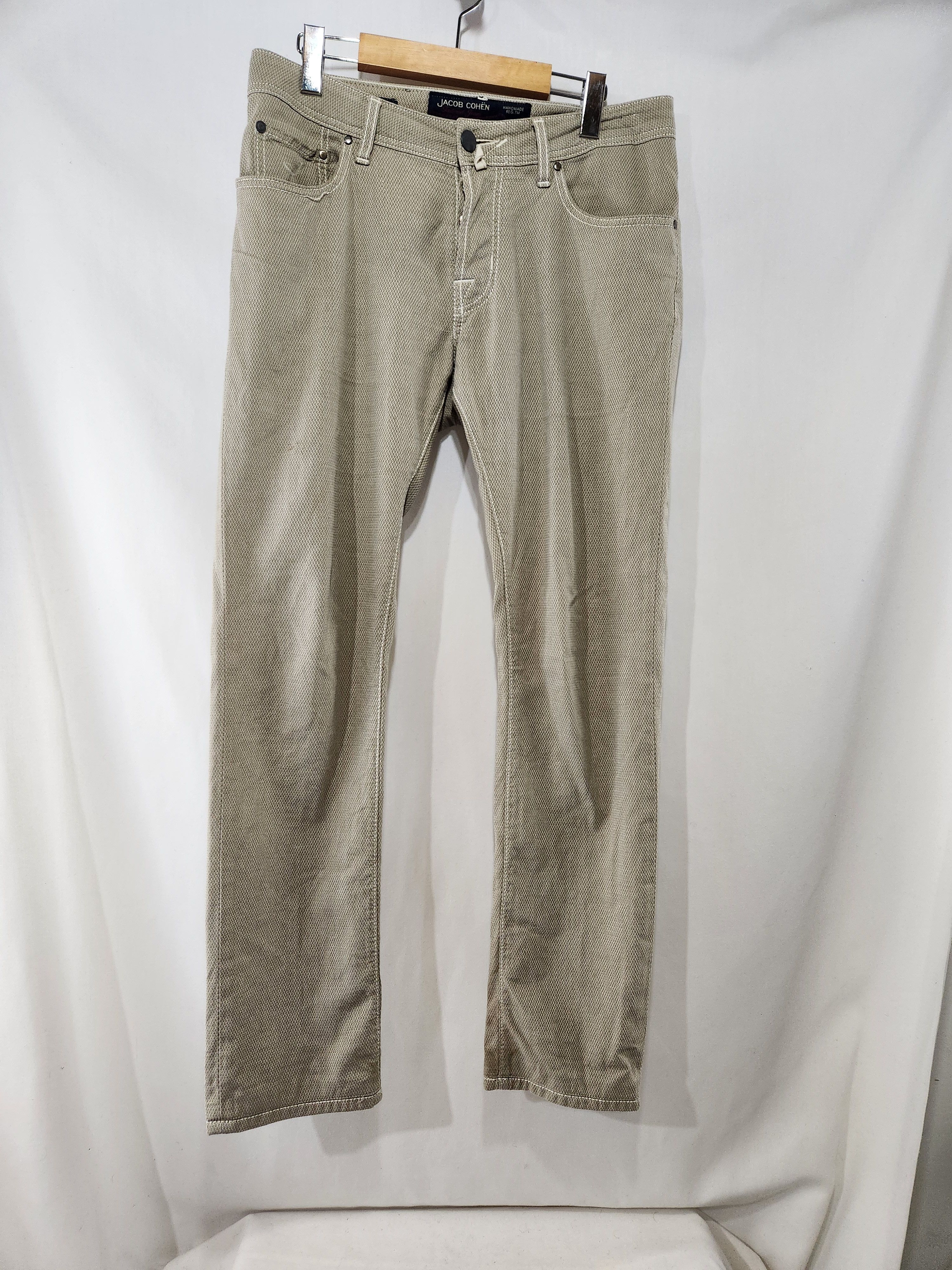 Jacob Cohen Nick Fit Style 622 Cross Woven Gray Size US 32 / EU 48 - 1 Thumbnail