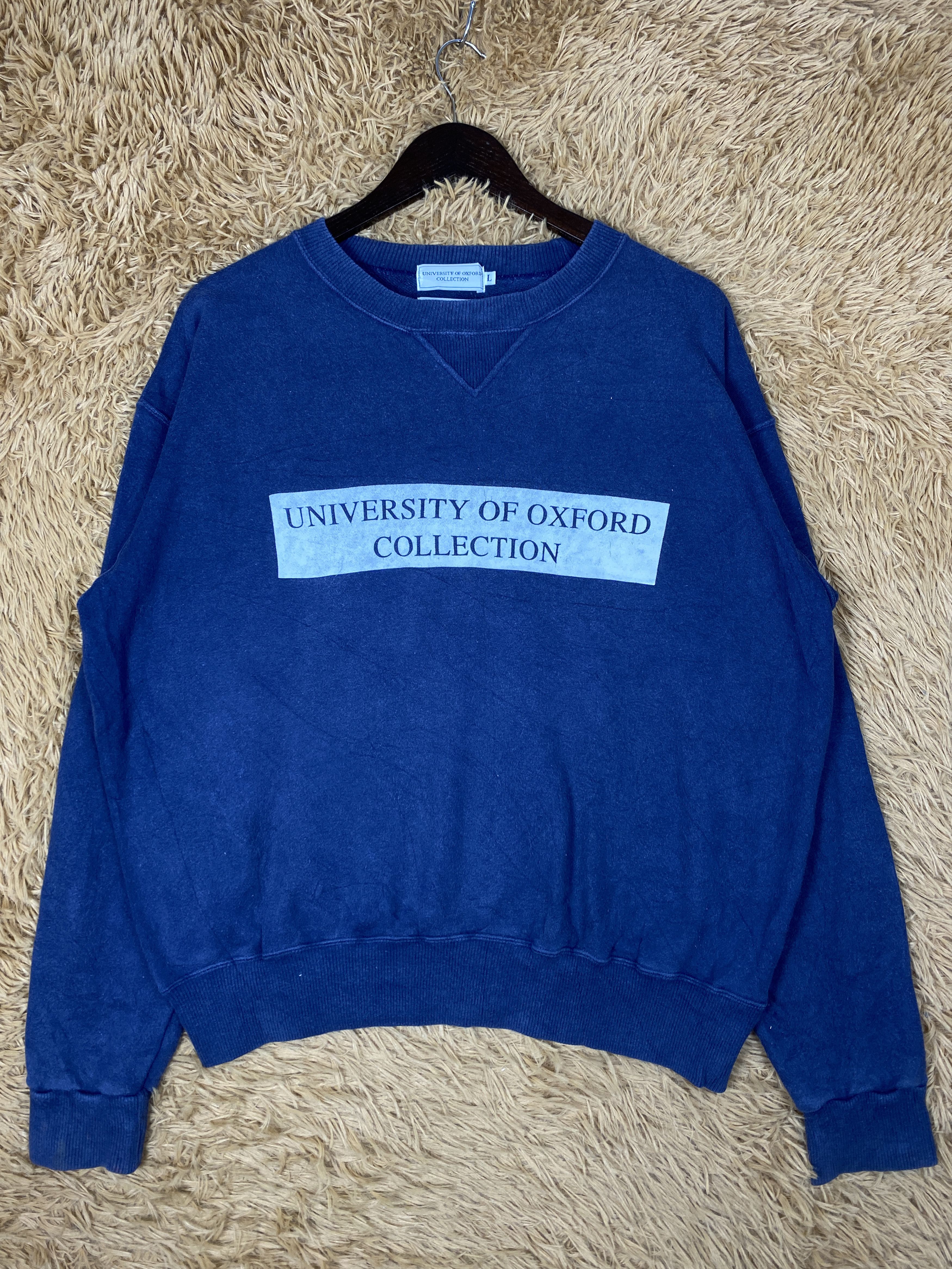 Oxxford Clothes Vintage University of Oxford Sweatshirts PS0376 Size US L / EU 52-54 / 3 - 1 Thumbnail