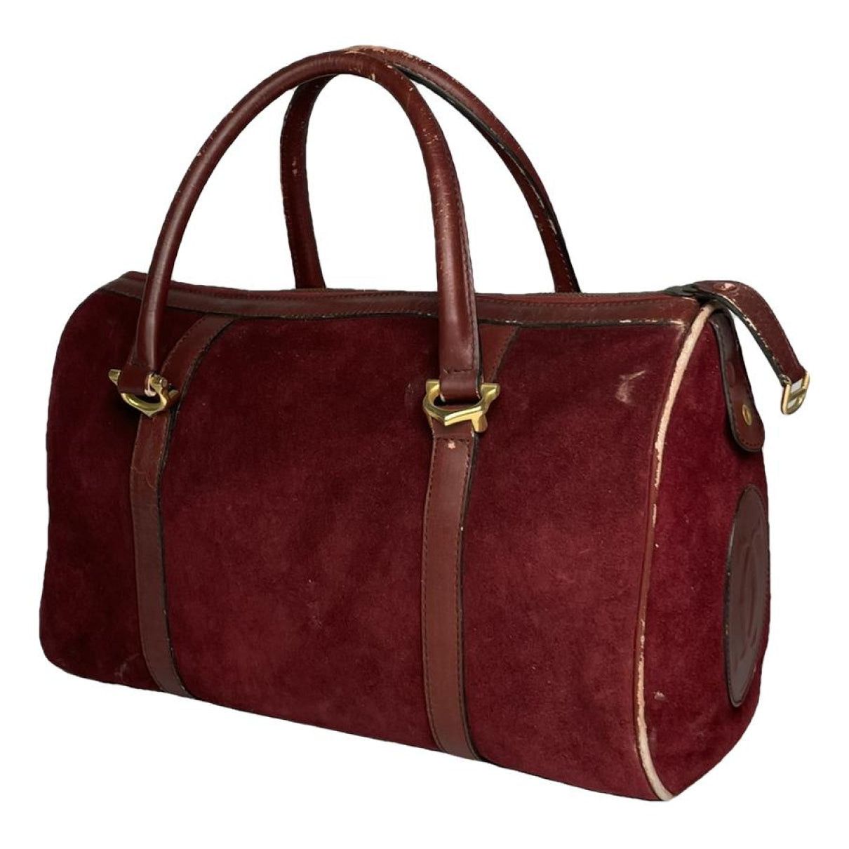 Cartier Burgundy Leather Travel Bag Size ONE SIZE - 1 Thumbnail
