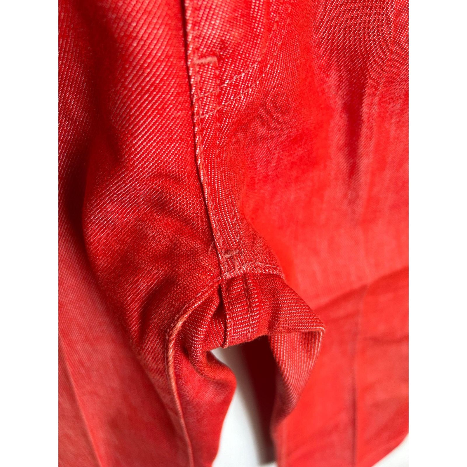 Levi's Levi's 526 Sta-Prest Red Capri Jeans Made in Italy 90s Size US 27 - 10 Thumbnail