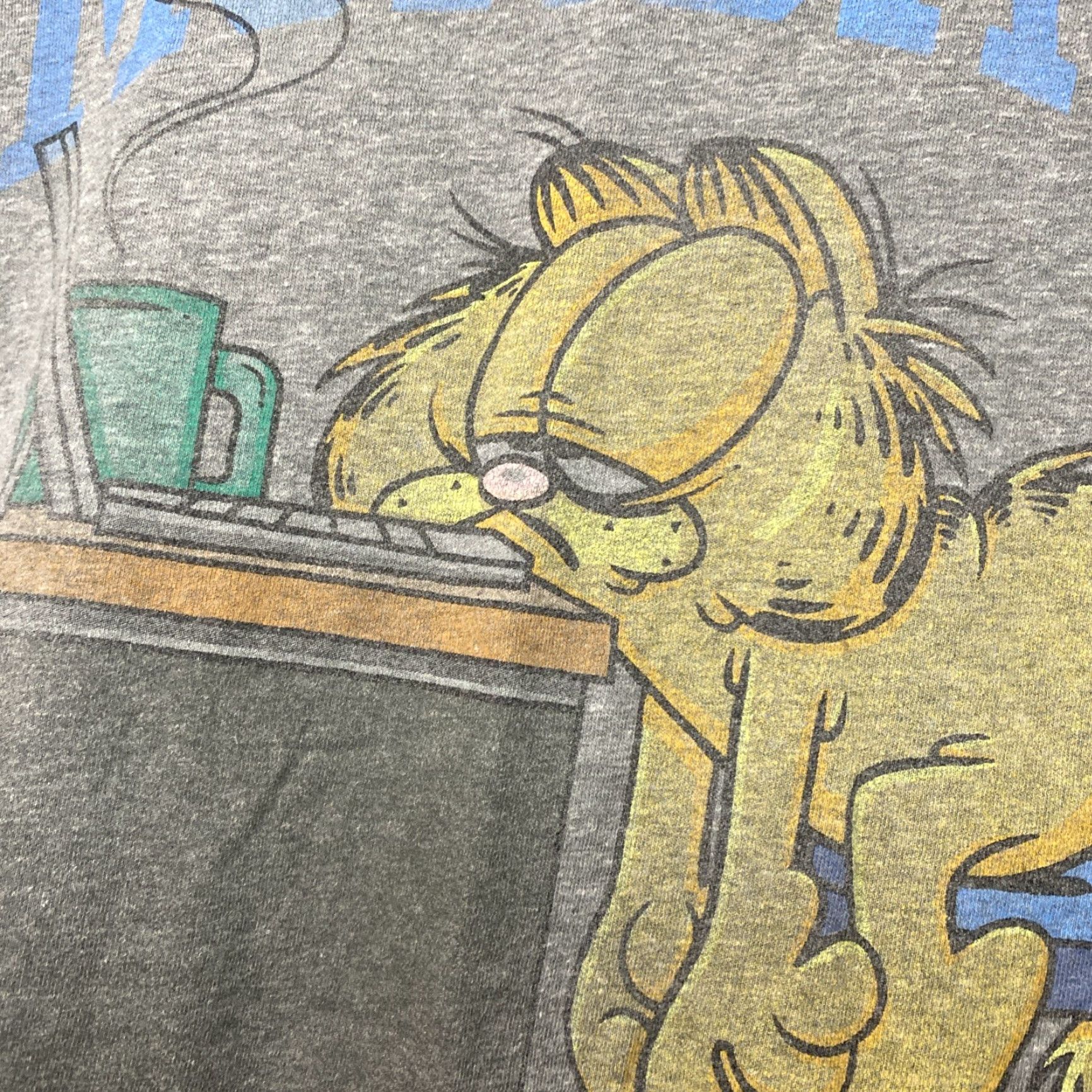 Old Navy VINTAGE Garfield T Shirt Adult Size Large Heathered Grey Y2K Old Navy L Size US L / EU 52-54 / 3 - 3 Thumbnail