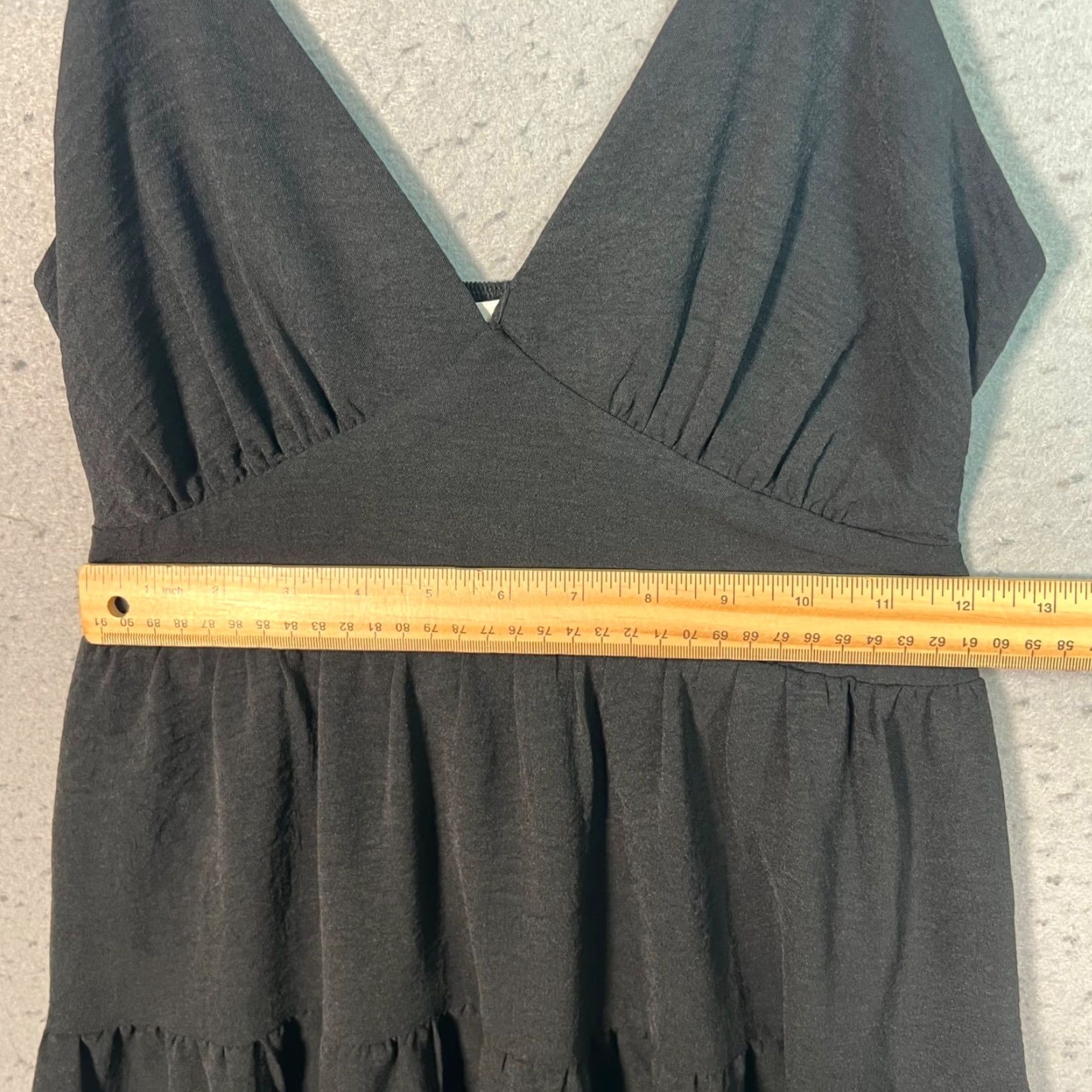 Vintage VINTAGE Monteau Los Angeles Womens Small Black Tiered Style Sleeveless Dress Polyester A-Line Sundress Sleeveless V-Neck Knee Length Womens Size S / US 4 / IT 40 - 7 Thumbnail