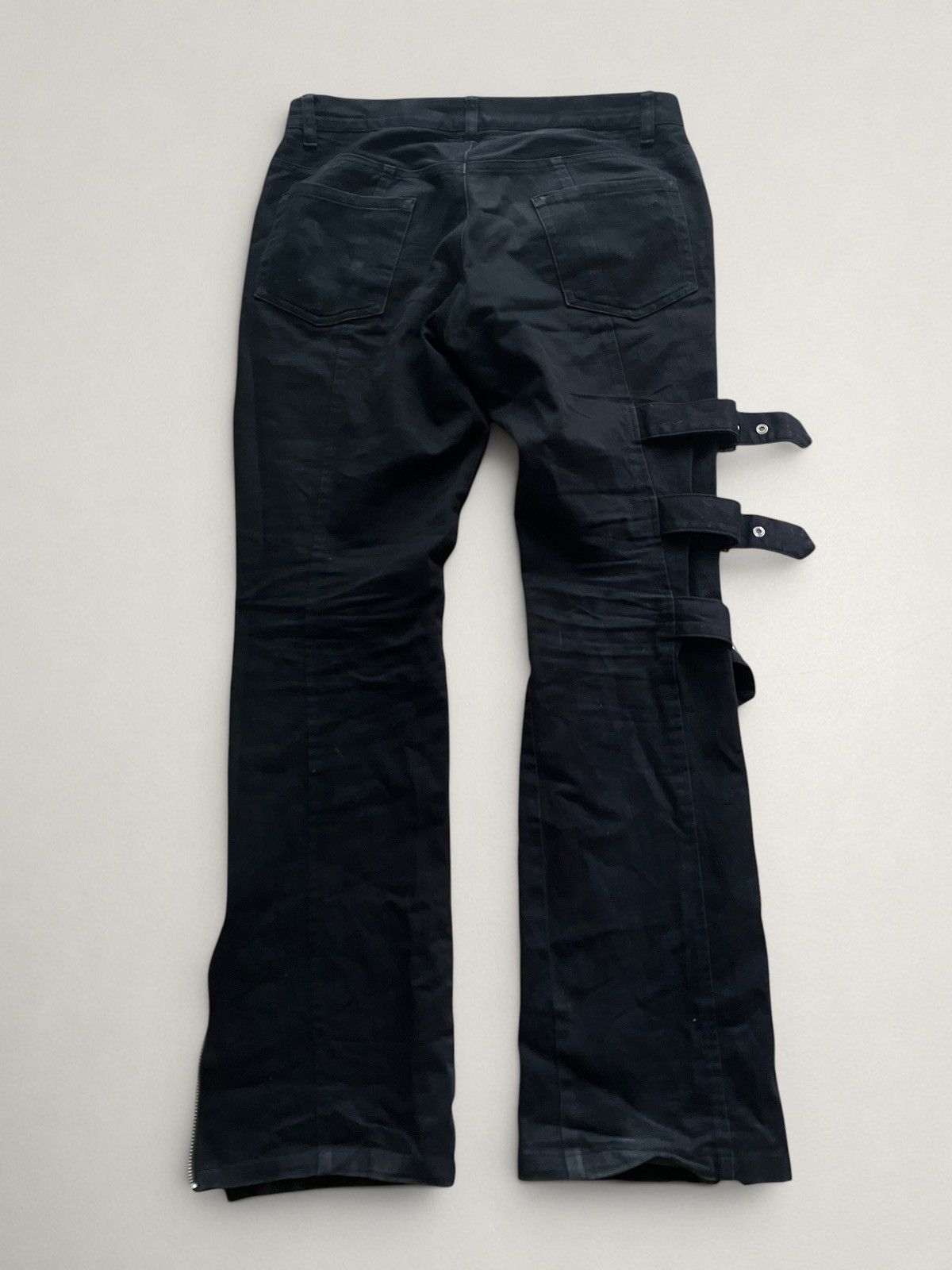 Fotus Black Peace Now Bootcut bondage pants Size US 30 / EU 46 - 3 Thumbnail