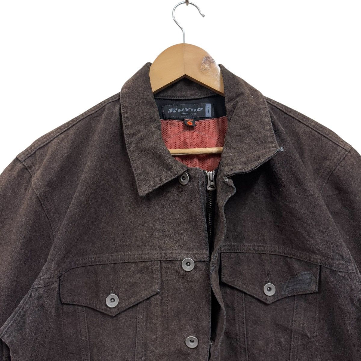 Freewheelers HYOD Product Japan Trucker Leather Jacket Rider Size US L / EU 52-54 / 3 - 3 Thumbnail