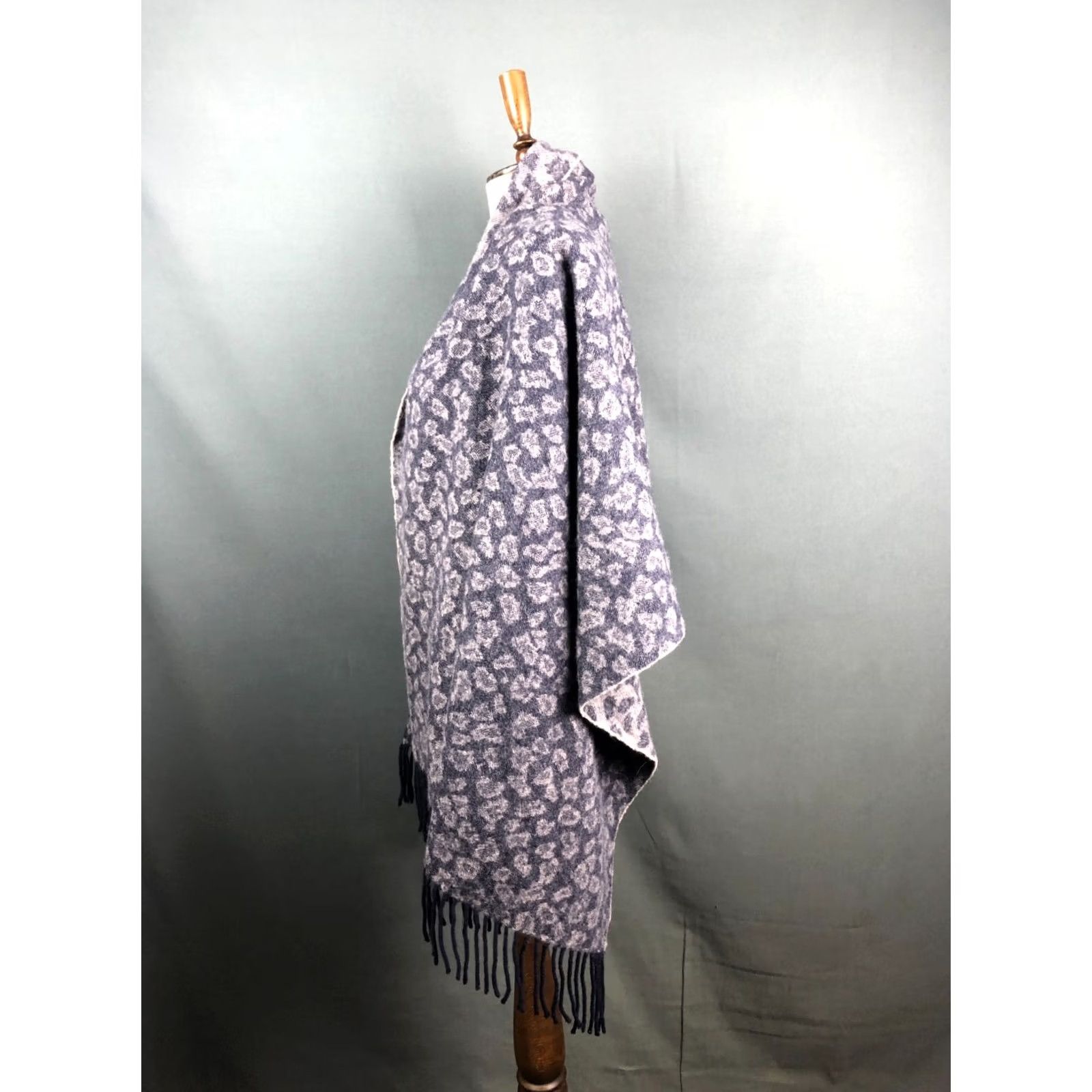 Acne Studios Acne Studios Tippet Wool Women Purple Scarf Geometric Fringe Rectangle Wool 178cm 71cm Size ONE SIZE - 2 Thumbnail