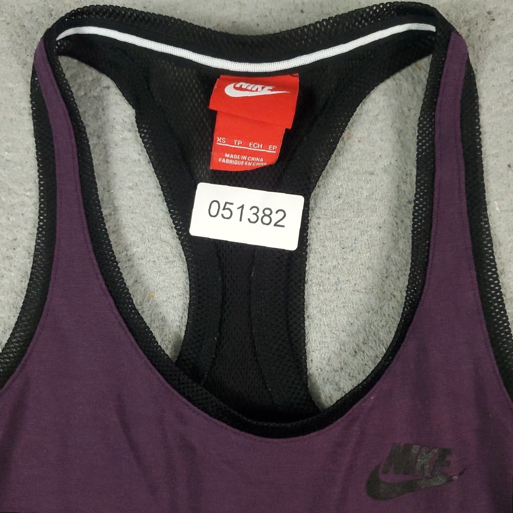 Nike Nike Tank Shirt Womens XS Purple Swoosh Dri Fit Active Running Shirt Size XS / US 0-2 / IT 36-38 - 2 Thumbnail