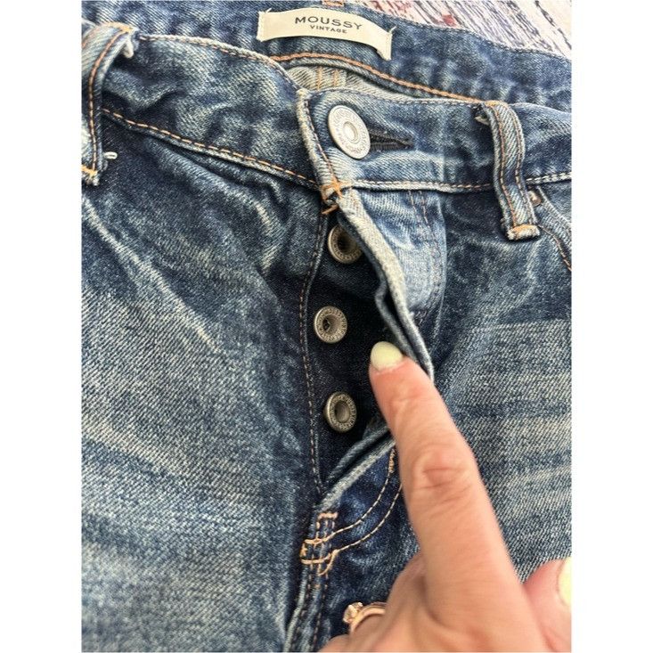 MOUSSY Moussy Vintage Distressed Women’s Jeans Size 29" - 6 Thumbnail