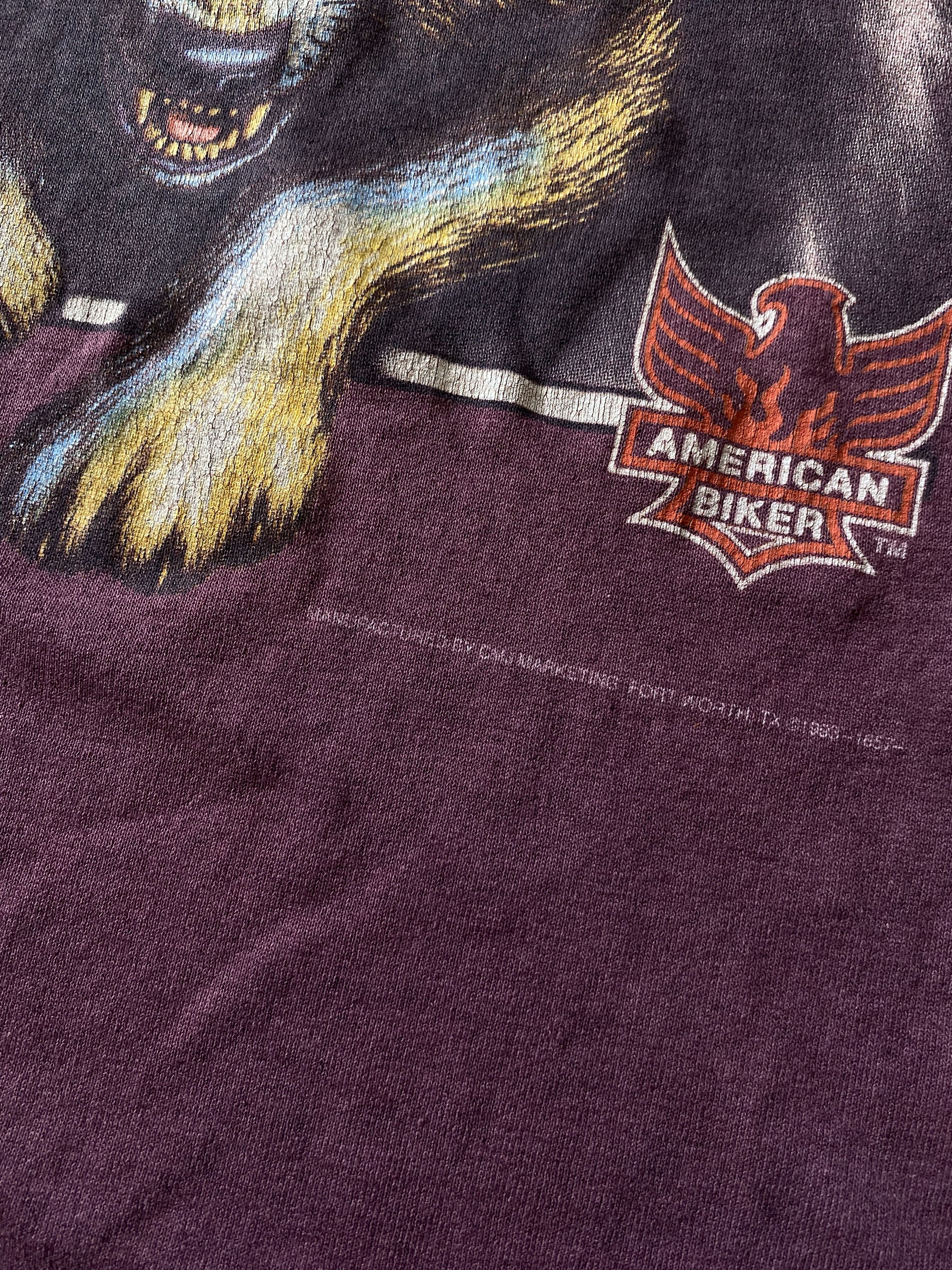 Vintage Original 1993' 3D Emblem "Leader of The Pack" American Biker Size US L / EU 52-54 / 3 - 5 Thumbnail