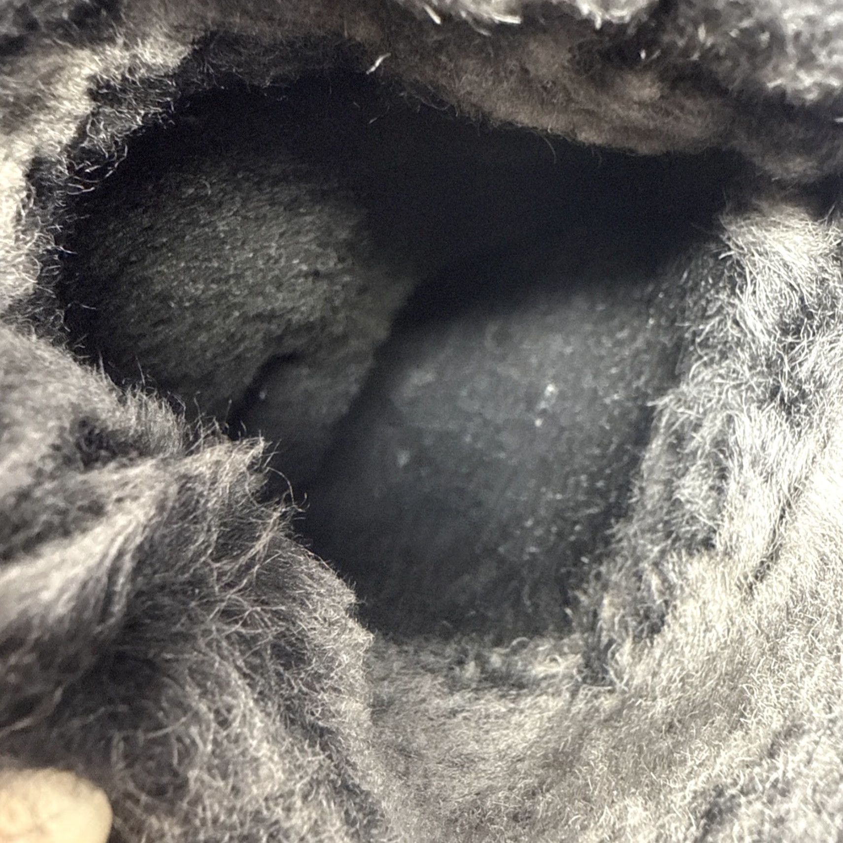 Vintage VINTAGE Real Sheepskin Gloves Mittens Women’s M Black Winter Mitten Handwear Womens Winter Accessories Size ONE SIZE - 4 Thumbnail