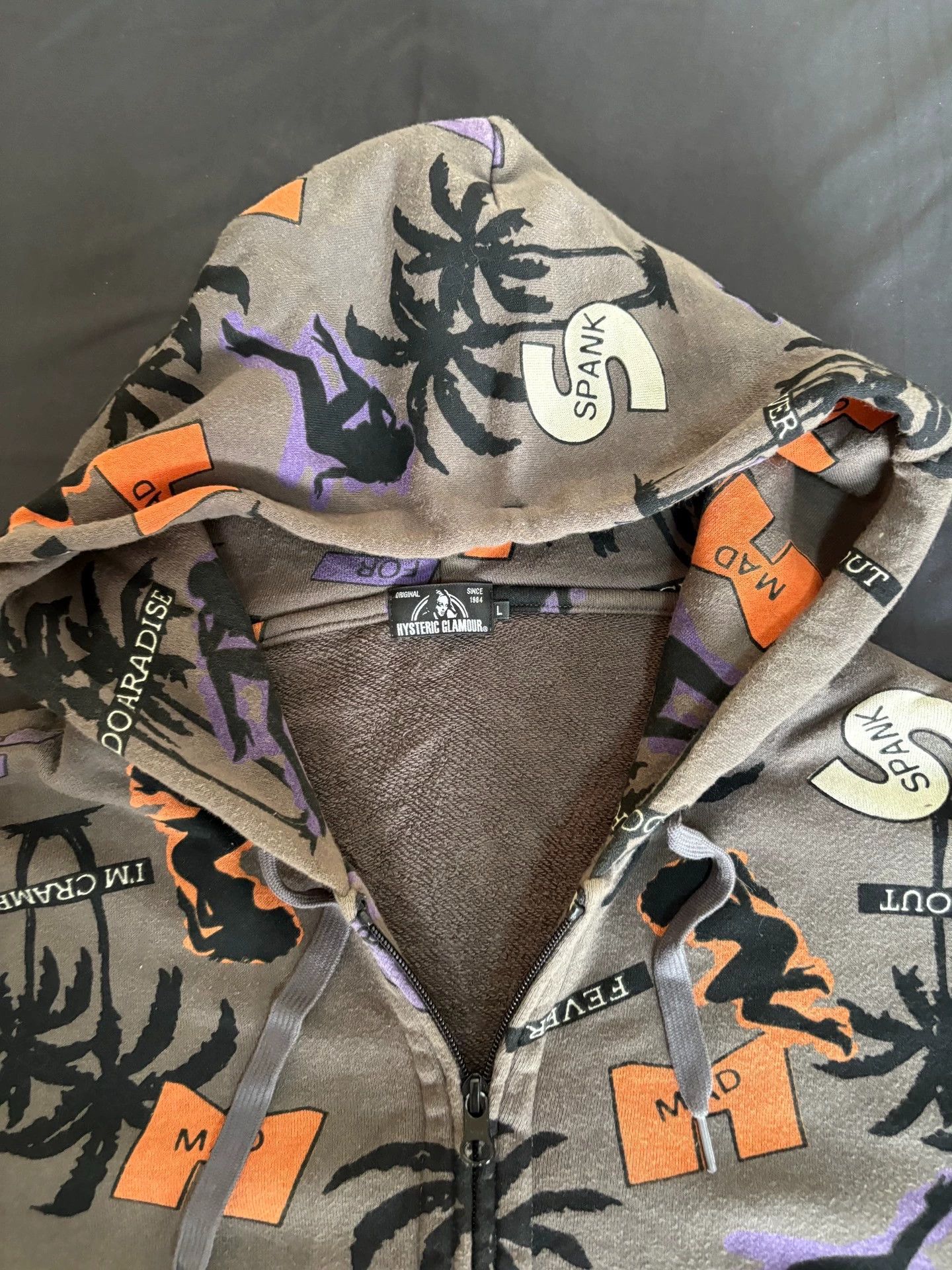 Hysteric Glamour Hysteric Glamour Vintage Printed Hoodie Rare Plus Size Size L / US 10 / IT 46 - 3 Thumbnail