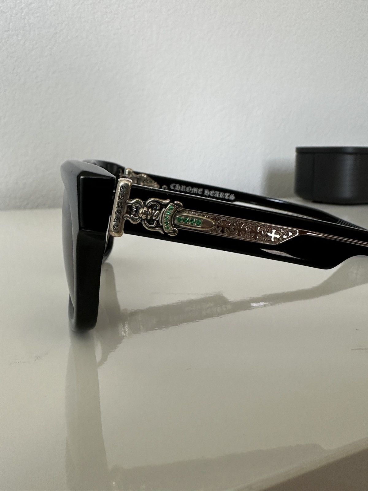 Chrome Hearts Chrome Hearts Emerald Box Officer Glasses Size ONE SIZE - 4 Thumbnail