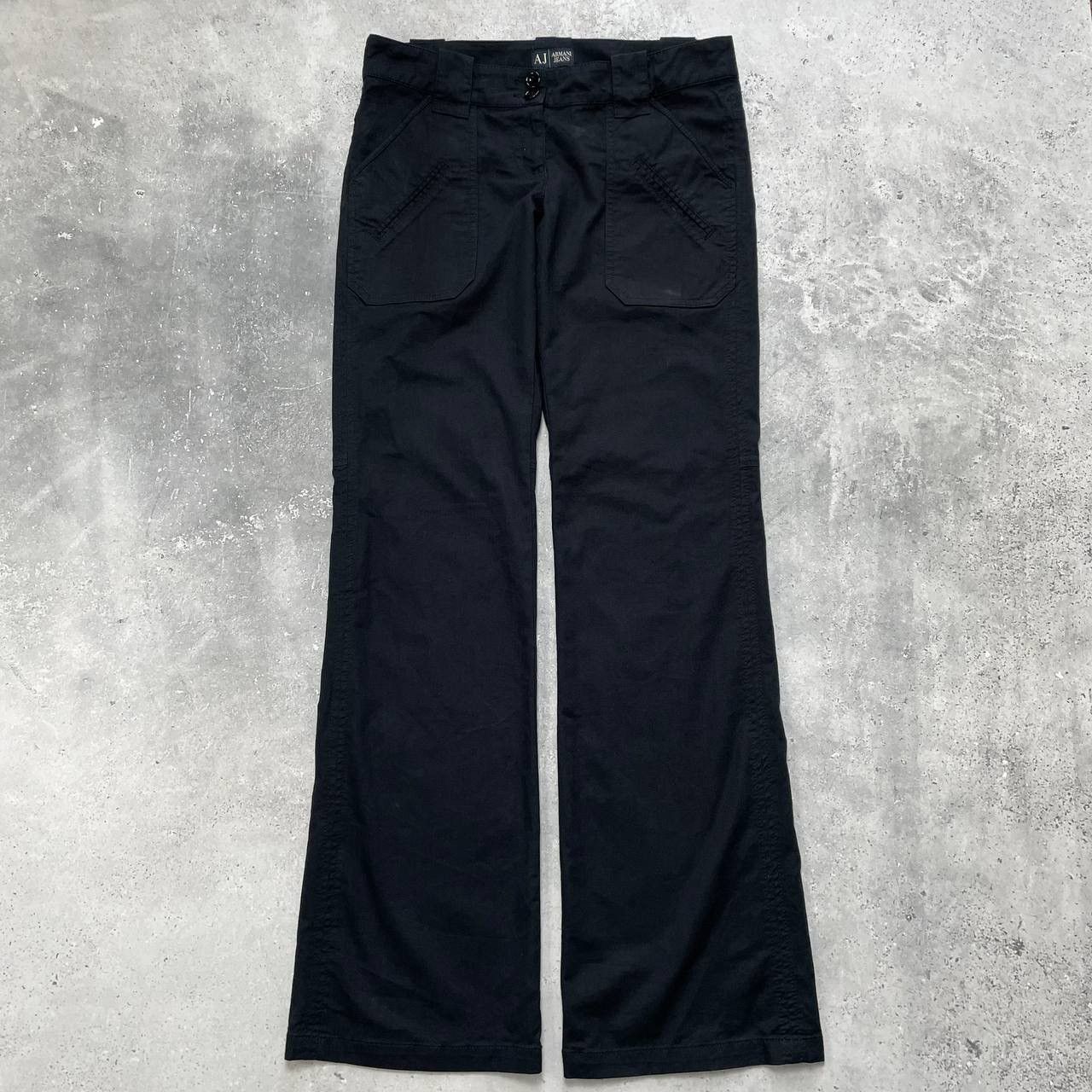 Armani Armani Jeans Flared Bootcut Pants Women’s Black Size 28 Size 28" / US 6 / IT 42 - 1 Thumbnail