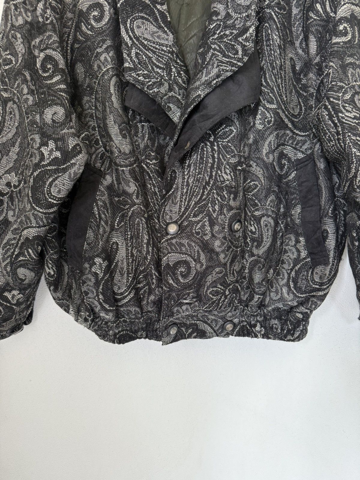 Japanese Brand × Y's × Y's for Men Y'S PAISLEY JACKET JAPAN TRADITIONAL DESIGN BLACK STYLE Size US M / EU 48-50 / 2 - 4 Thumbnail