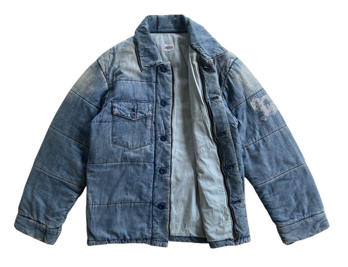 Japanese Brand Vintage Anokha Denim Down Jacket Size US M / EU 48-50 / 2 - 4 Thumbnail