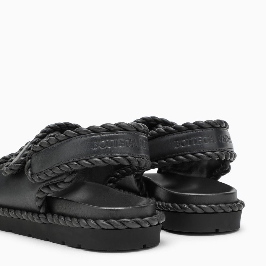 Bottega Veneta o1d2blof0824 Leather Sandals in Slate Grey Size US 9 / IT 39 - 4 Thumbnail