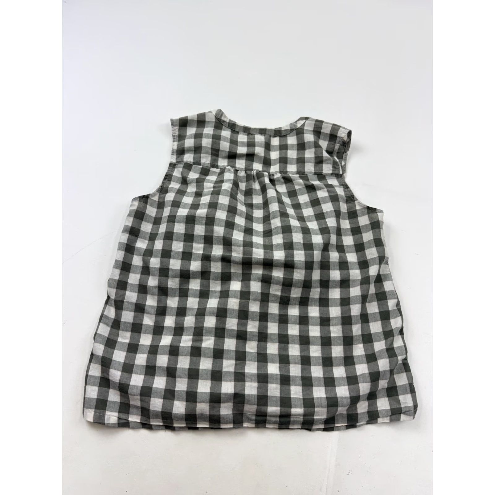 Eddie Bauer Eddie Bauer Blouse Womens Small Gray Gingham Sleeveless V Neck Cotton Blend Shirt Women S Gray Check Casual Lightweight Vintage No Size S / US 4 / IT 40 - 5 Thumbnail