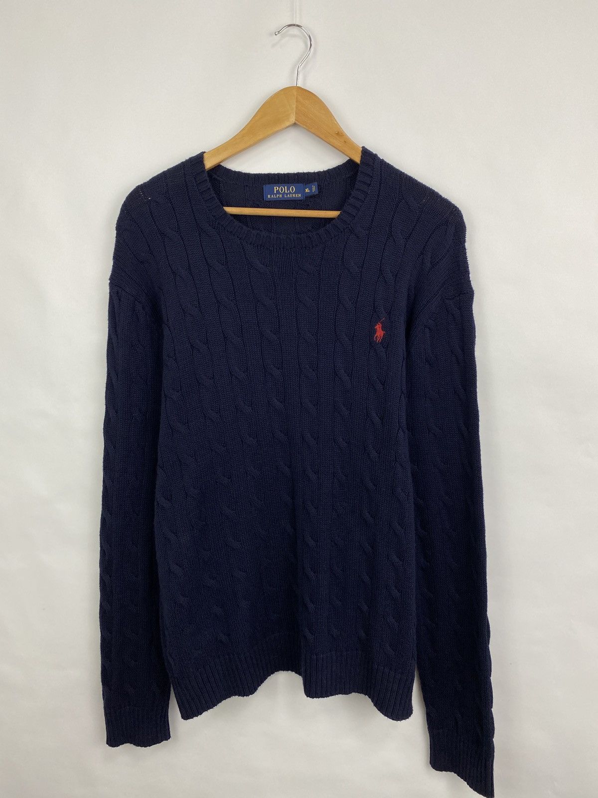 Polo Ralph Lauren 🇺🇸 Vintage Y2K Ralph Lauren Knitted Sweater Rare Retro Aran Size US XL / EU 56 / 4 - 3 Thumbnail