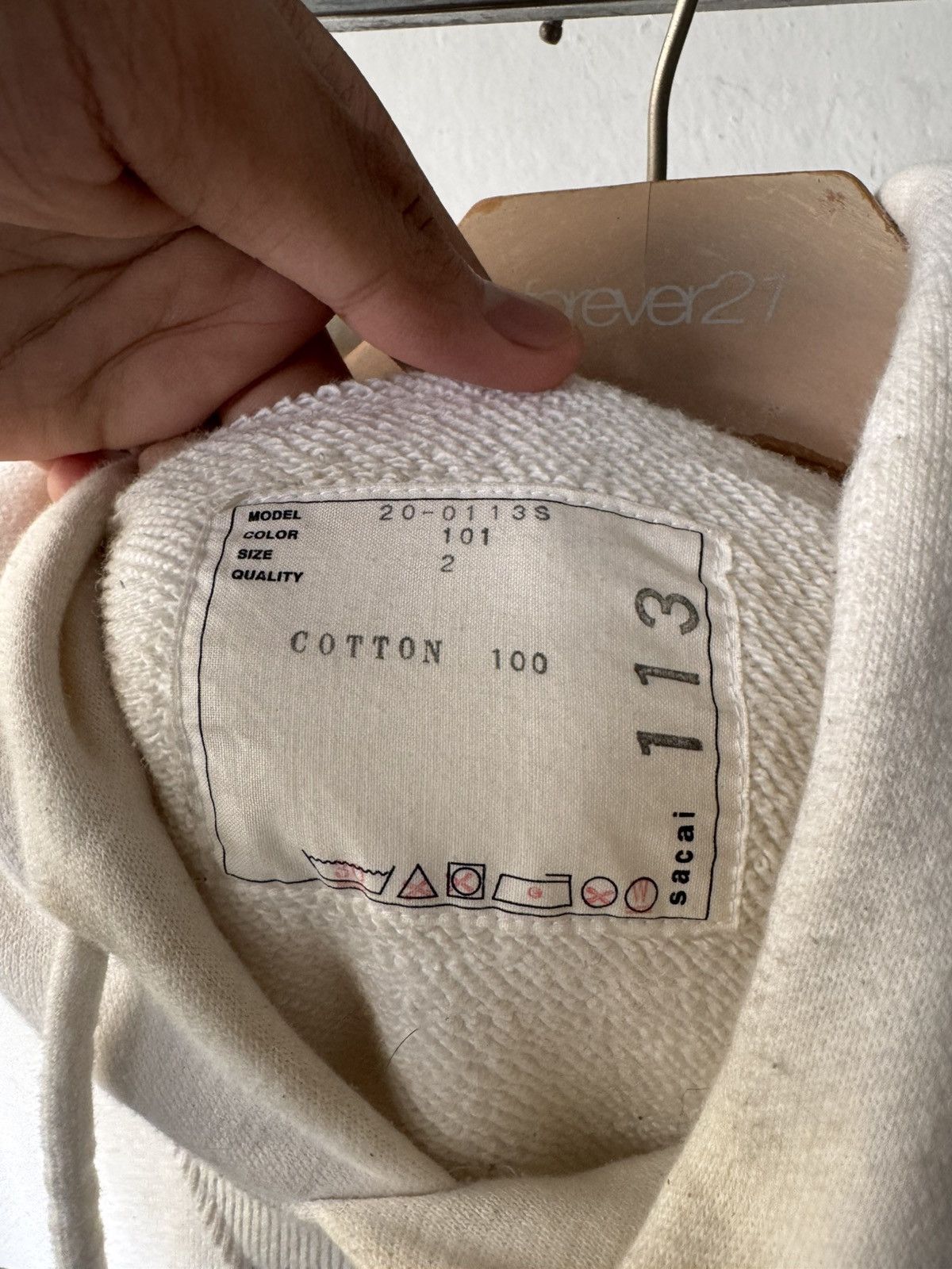Sacai SS20 Sacai Pullover Hoodie Size US L / EU 52-54 / 3 - 7 Thumbnail