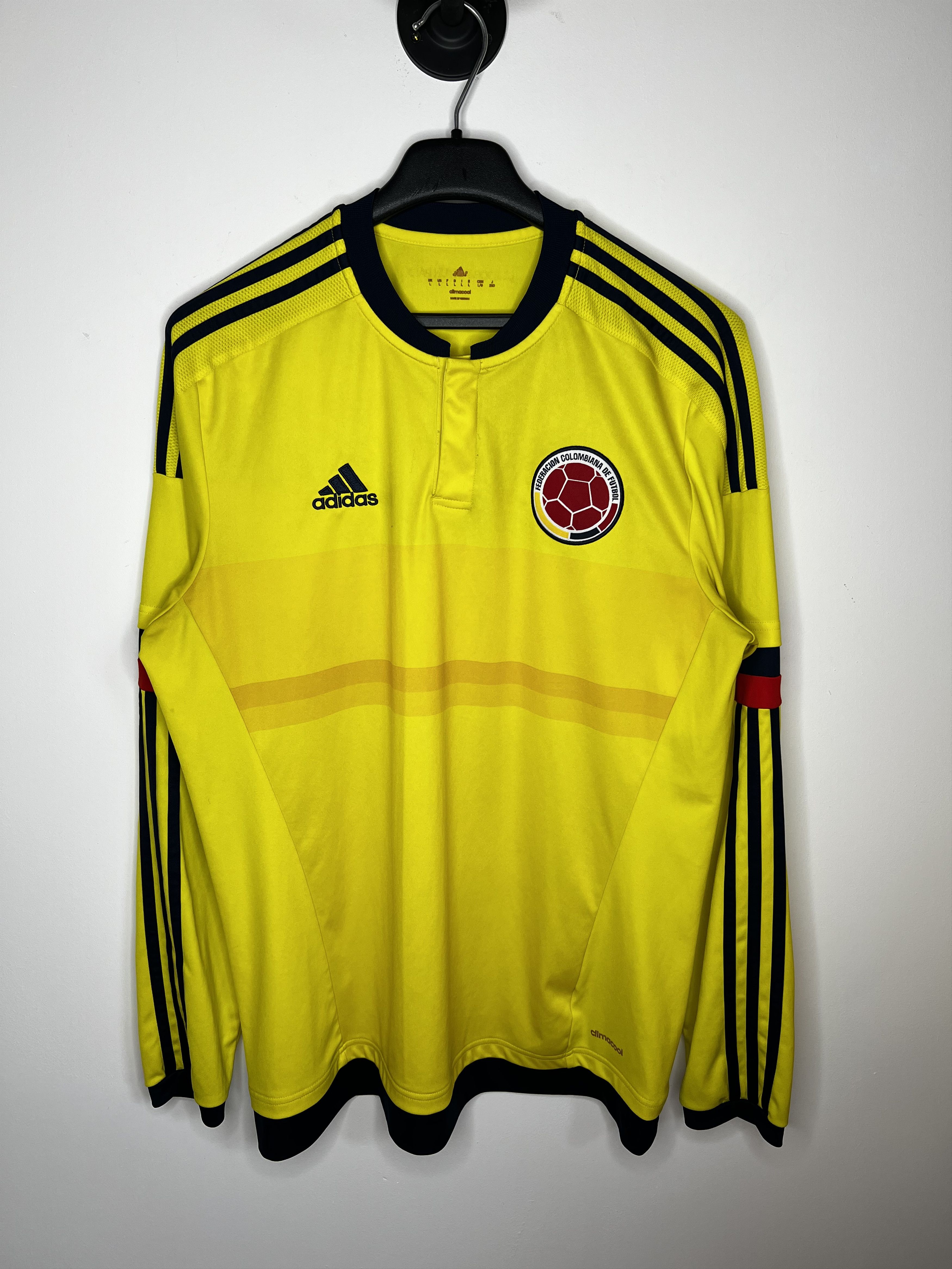 Adidas COLOMBIA TEAM 2015 2017 HOME FOOTBALL SHIRT SOCCER JERSEY Size US L / EU 52-54 / 3 - 1 Thumbnail