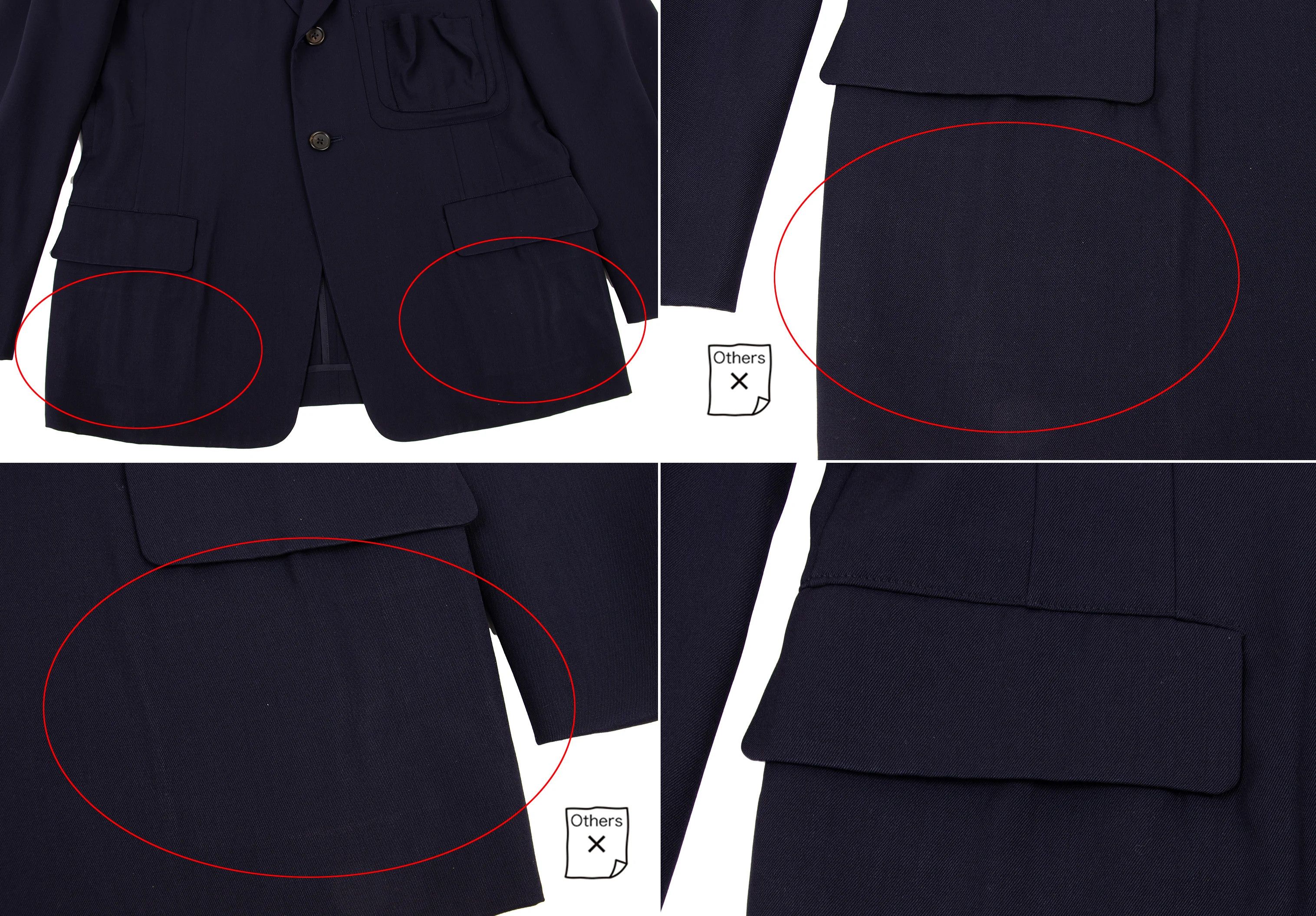 Yohji Yamamoto Yohji Yamamoto Wool Gabardine Jacket Navy M Size US M / EU 48-50 / 2 - 13 Thumbnail
