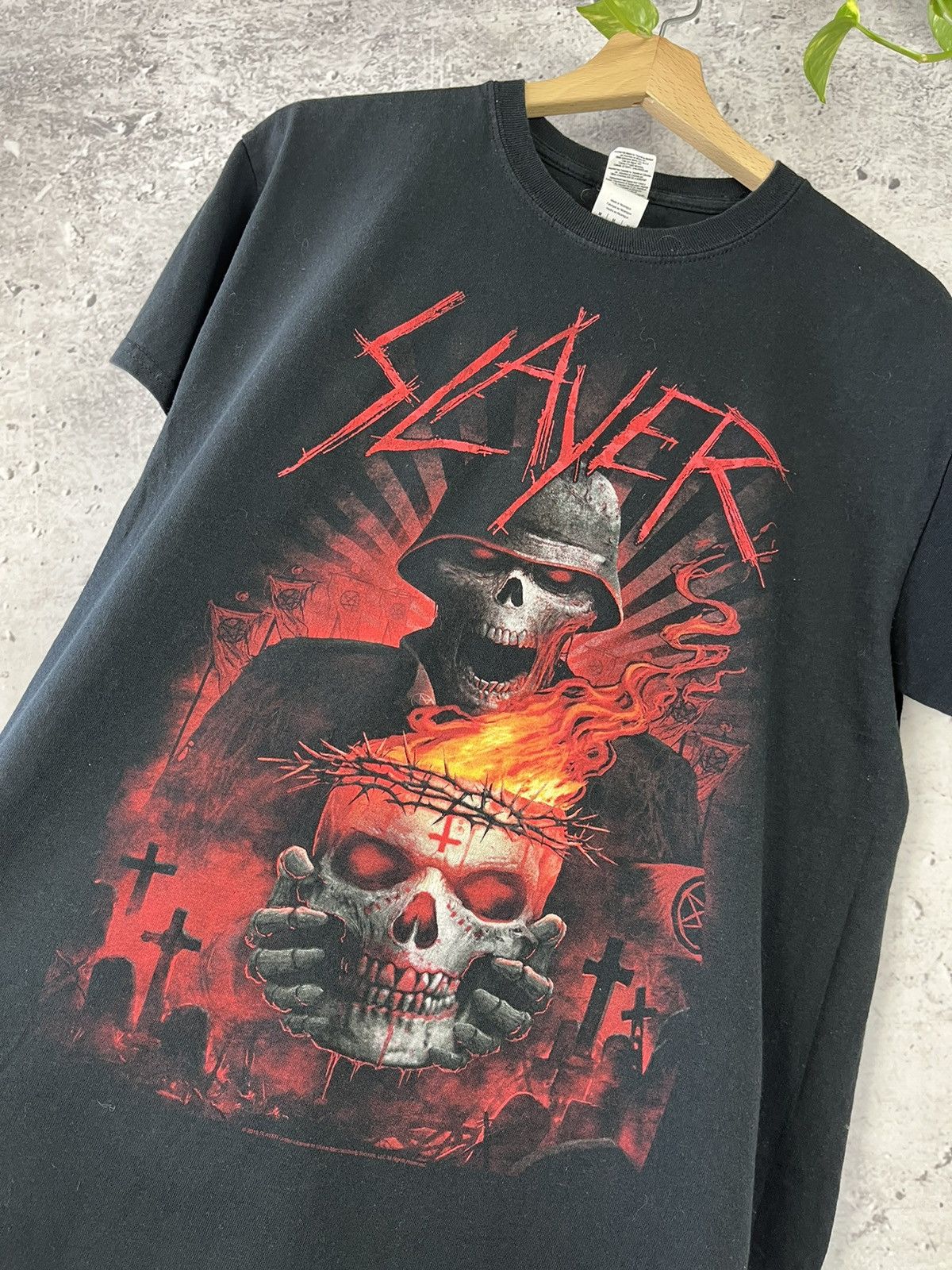Band Tees × Vintage Slayer - metal band vintage t-shirt (M) Size US M / EU 48-50 / 2 - 3 Thumbnail