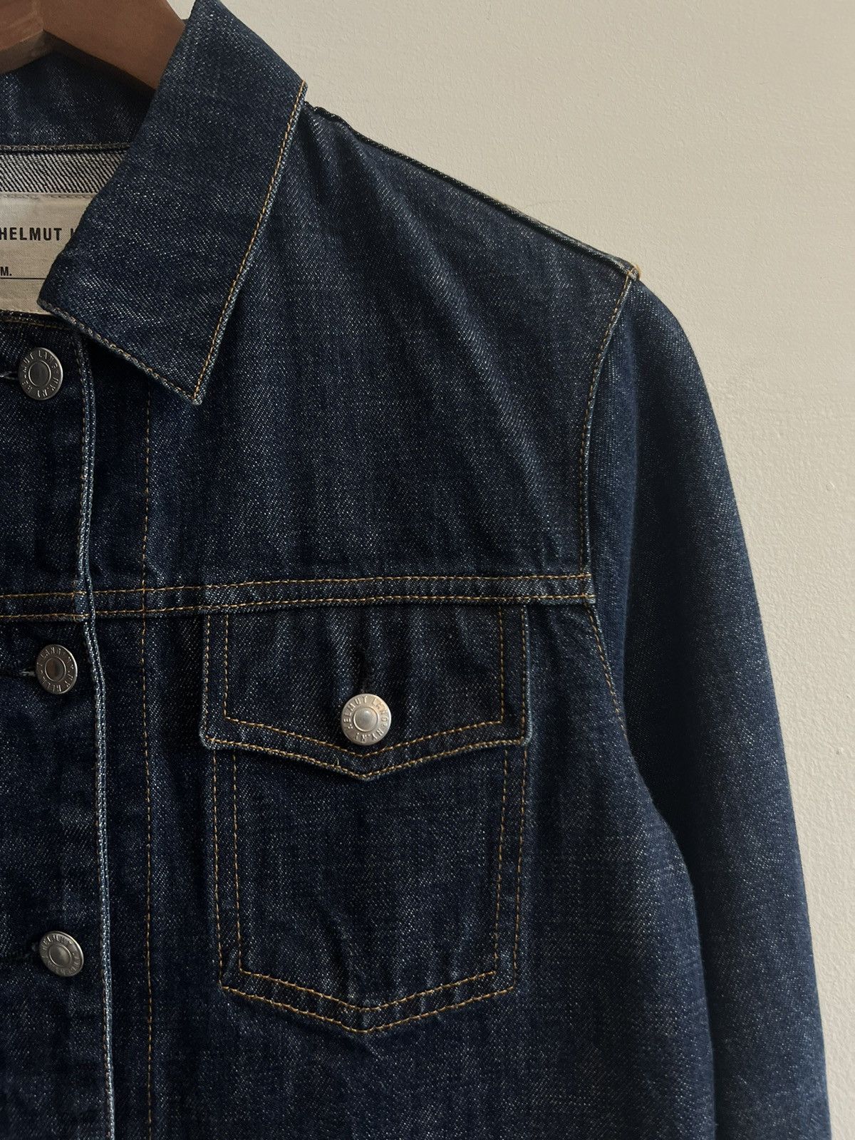 Helmut Lang × Vintage 90’s HELMUT LANG ARCHIVAL DENIM JACKET Y2K RARE Size S / US 4 / IT 40 - 3 Thumbnail