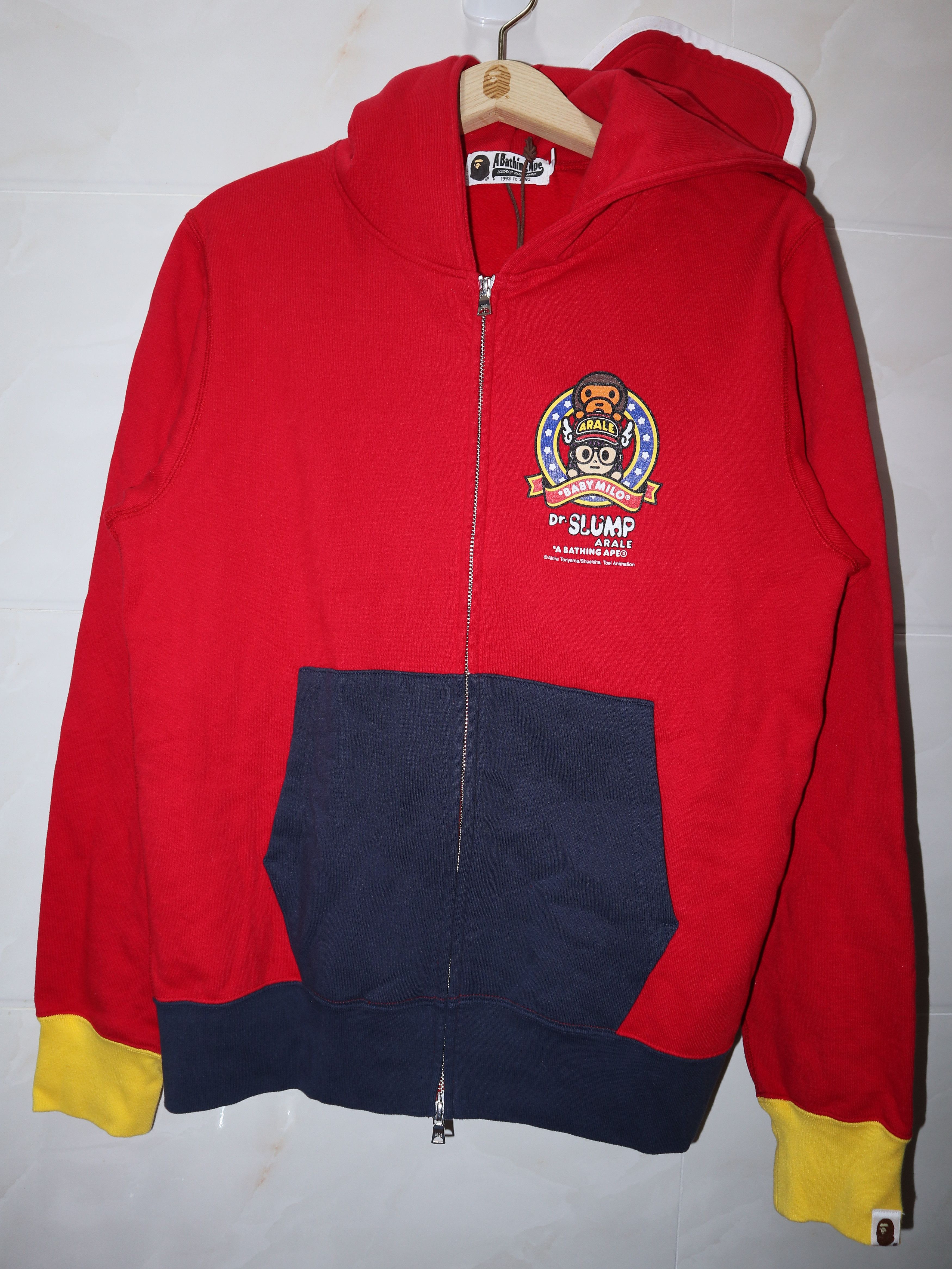Bape Bape Baby Lisa Red Zip Hoodie | Grailed
