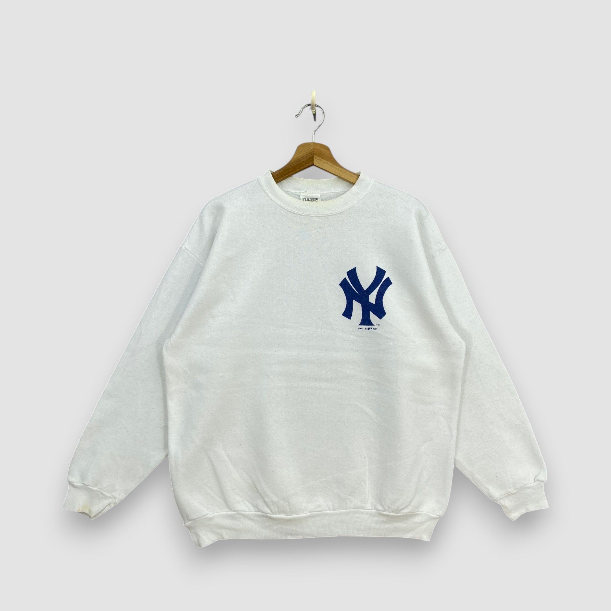 MLB Vintage 90s New York Yankees Pullover Sweatshirt Size US L / EU 52-54 / 3 - 1 Thumbnail