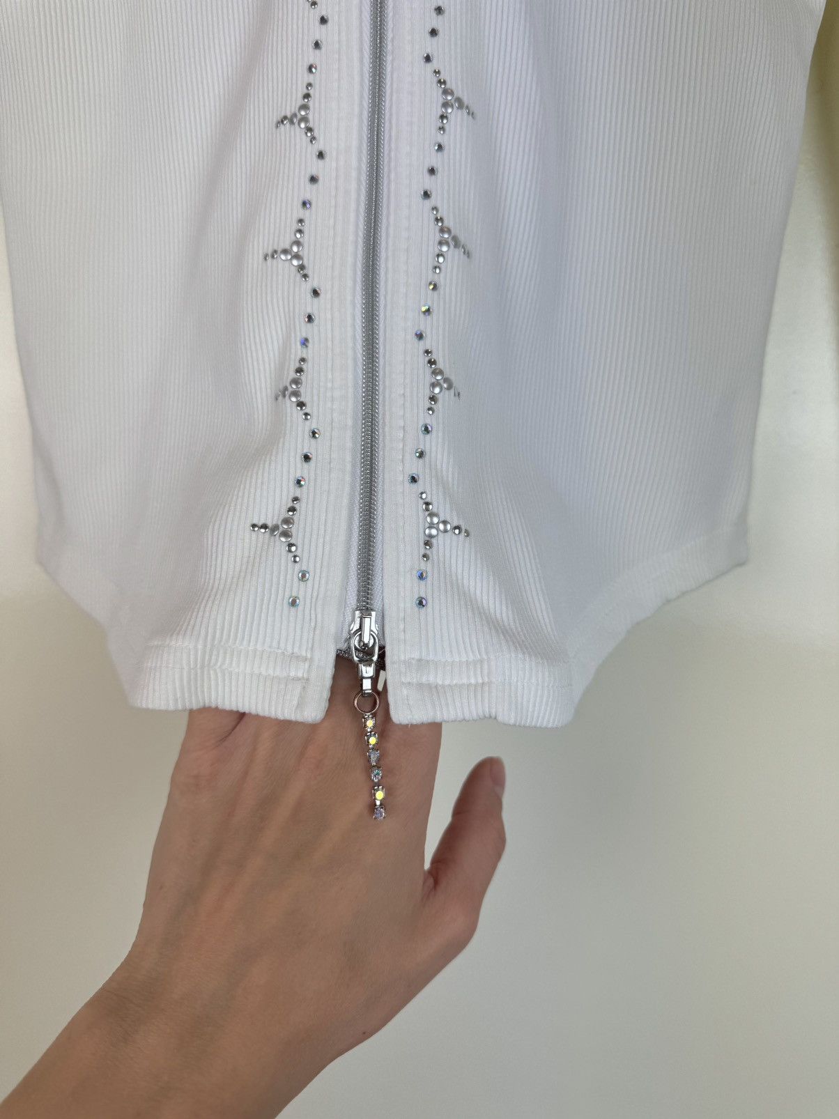 Vintage L&F Creation Swarovski Rib long sleeve Y2K opium Gaultier Size M / US 6-8 / IT 42-44 - 4 Thumbnail