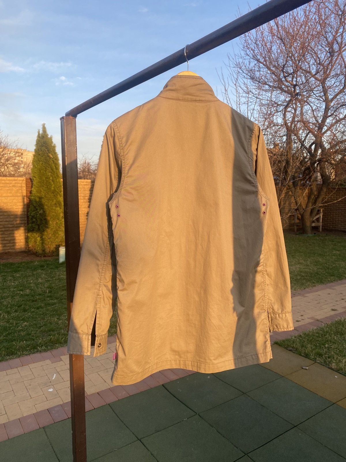 Stussy × Vintage Vintage 90s Stussy Khaki Field Jacket Military Workwear Size US M / EU 48-50 / 2 - 15 Thumbnail