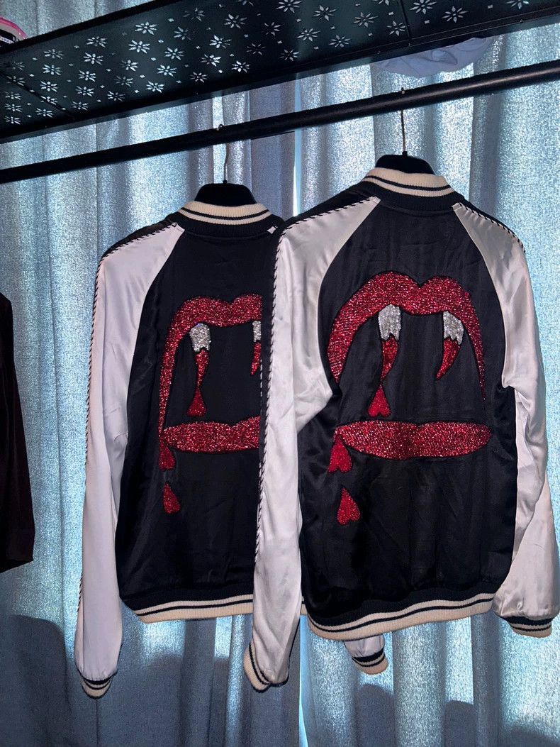 Saint Laurent Paris Saint Laurent Paris Saint Laurent Black and White Satin Ja Size US XS / EU 42 / 0 - 2 Thumbnail