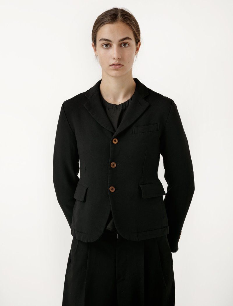 CDG by Comme des Garcons o1mle0824 Collarless Jackets in Black Size XS / US 0-2 / IT 36-38 - 3 Thumbnail