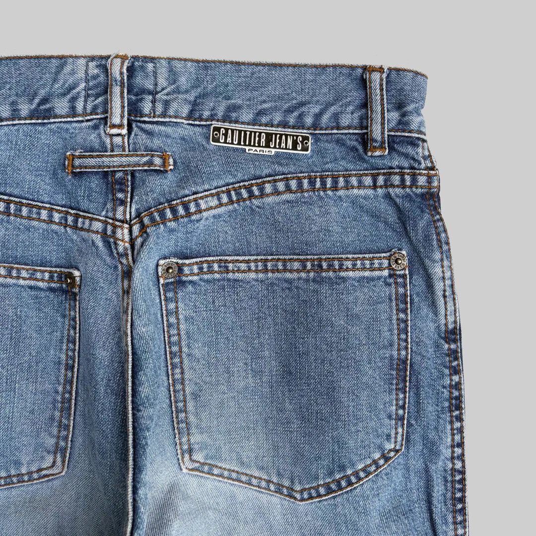 Jean Paul Gaultier Jean-Paul Gaultier Jean’s 1990 90s Vintage W28 Denim Jeans Size 28" / US 6 / IT 42 - 4 Thumbnail
