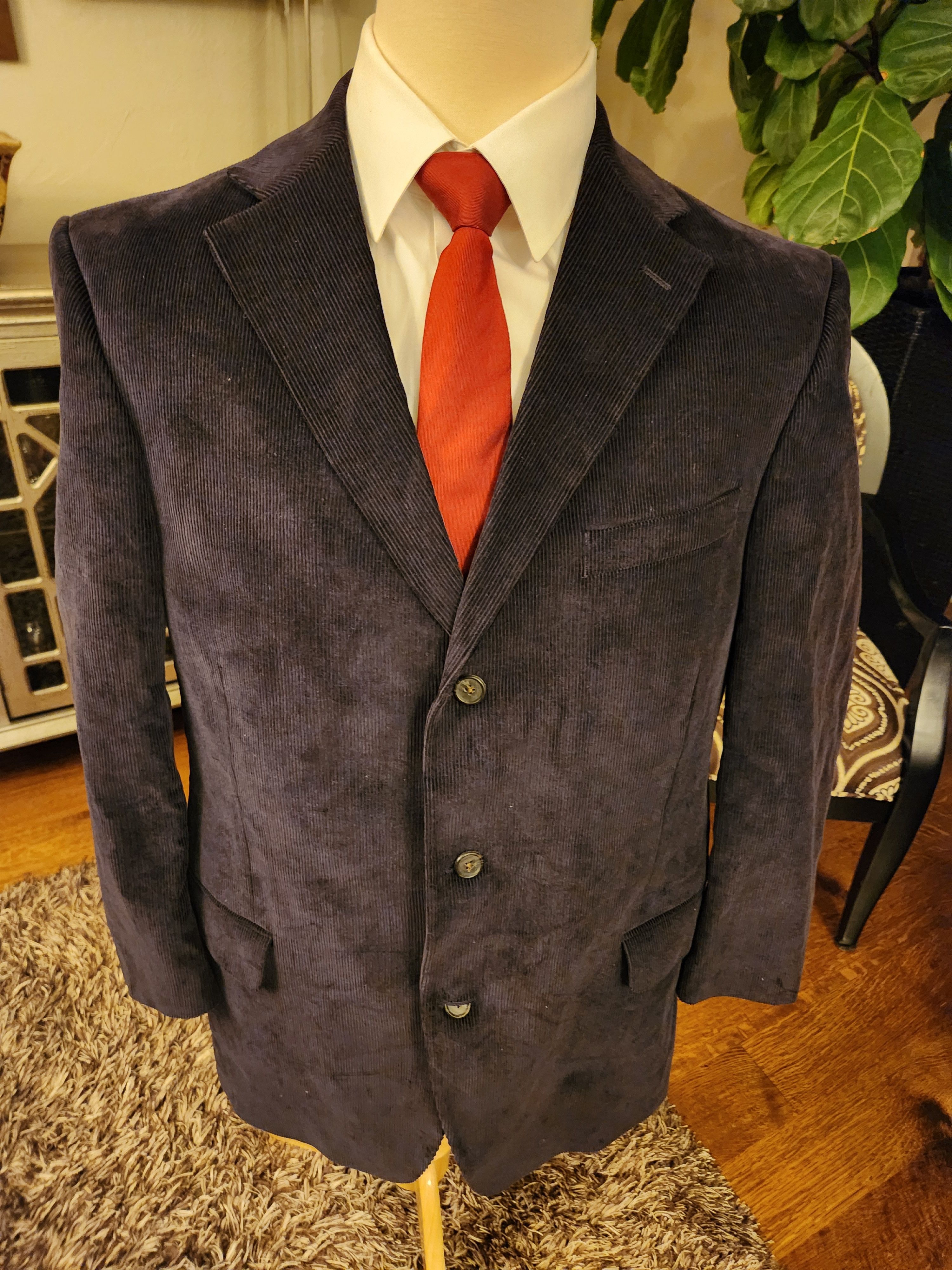 Lands' End Lands End 100% Cotton Corduroy Blazer Size 44R - 1 Thumbnail