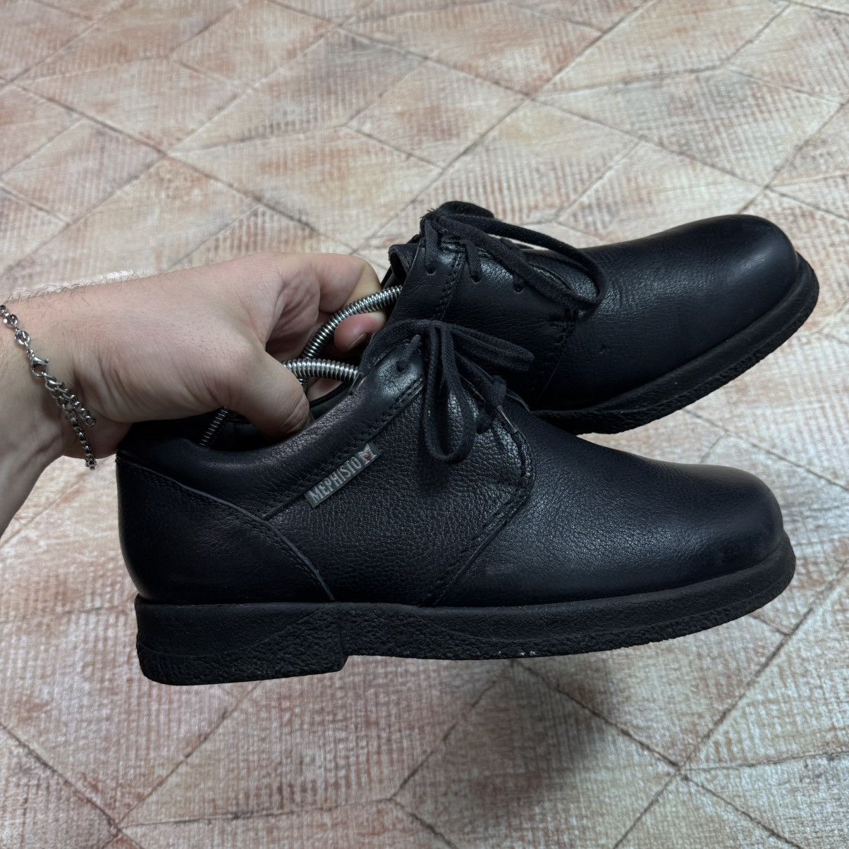 Genuine Leather × Mephisto Mephisto Leather Derby Black Shoes High Quality Casual Hype Size US 7 / EU 40 - 10 Thumbnail